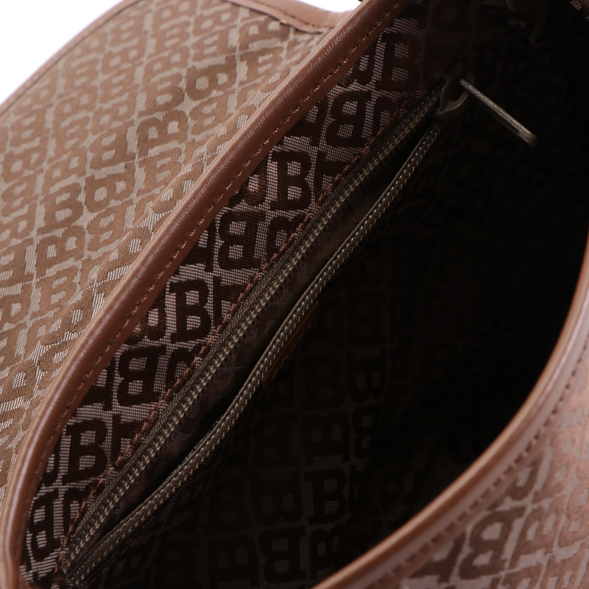 Bally Shoulder Bag in Quilted Leather and Crossbody Bag in Monogram Canvas