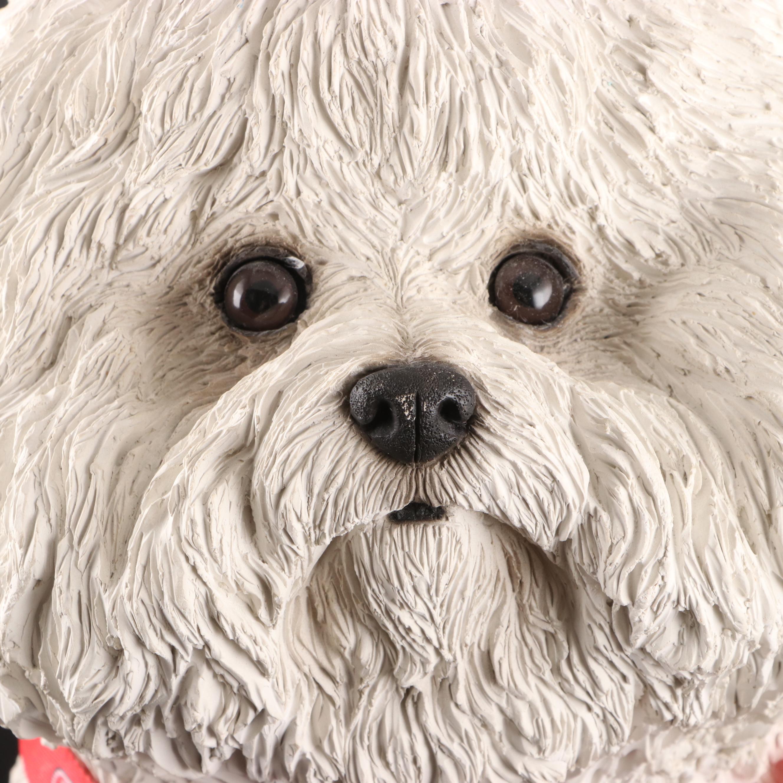 Sandra Brue for Sandicast Bichon Frisé Handcrafted Figures