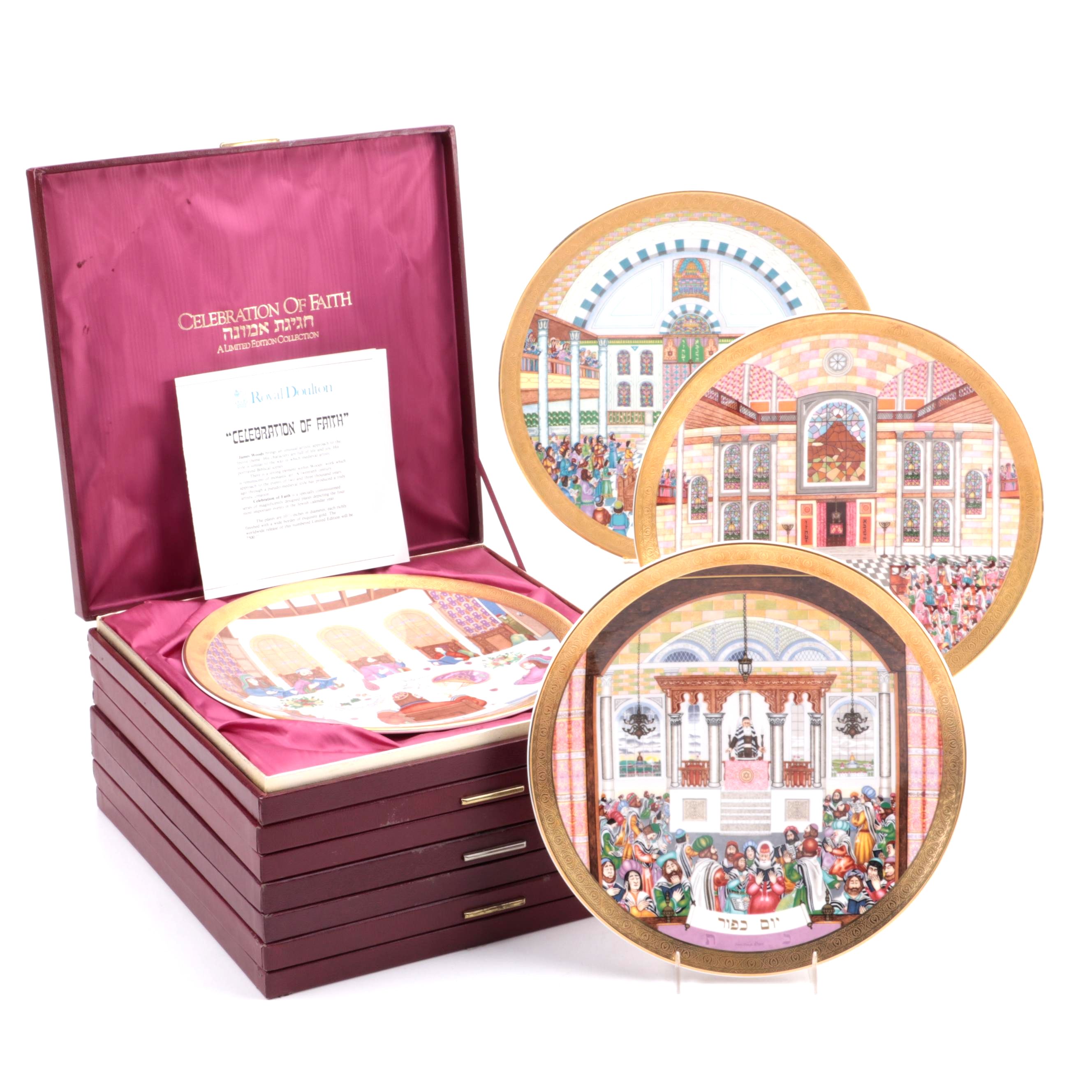 Royal Doulton "Celebration of Faith" Limited Edition Collector Plates, 1980s