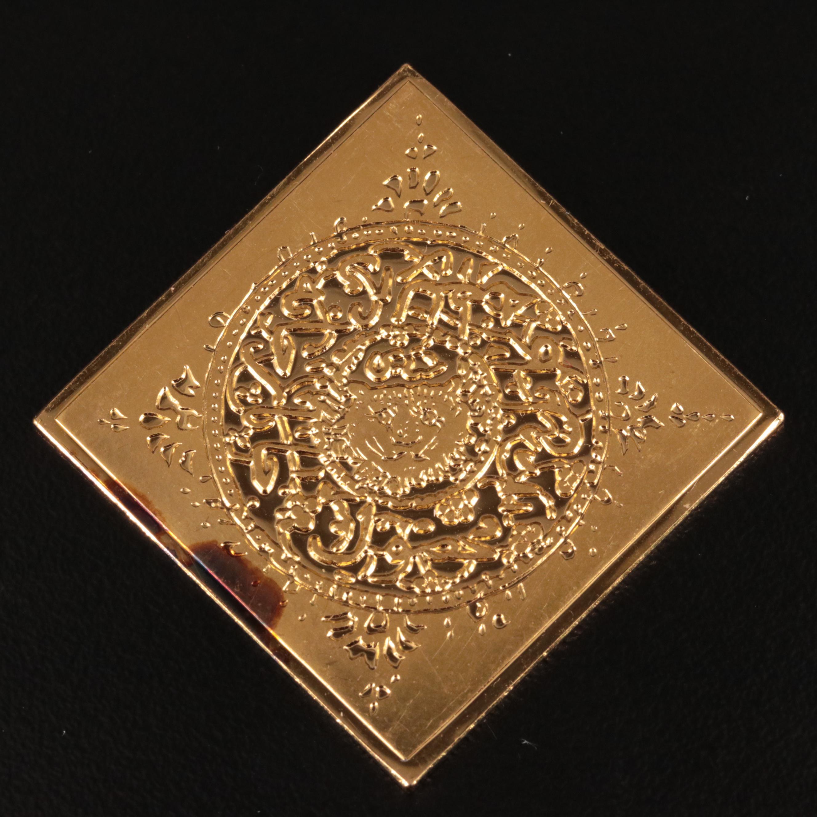 Group of Twelve Gold Plated Sterling Silver Bars With Coin Related Themes