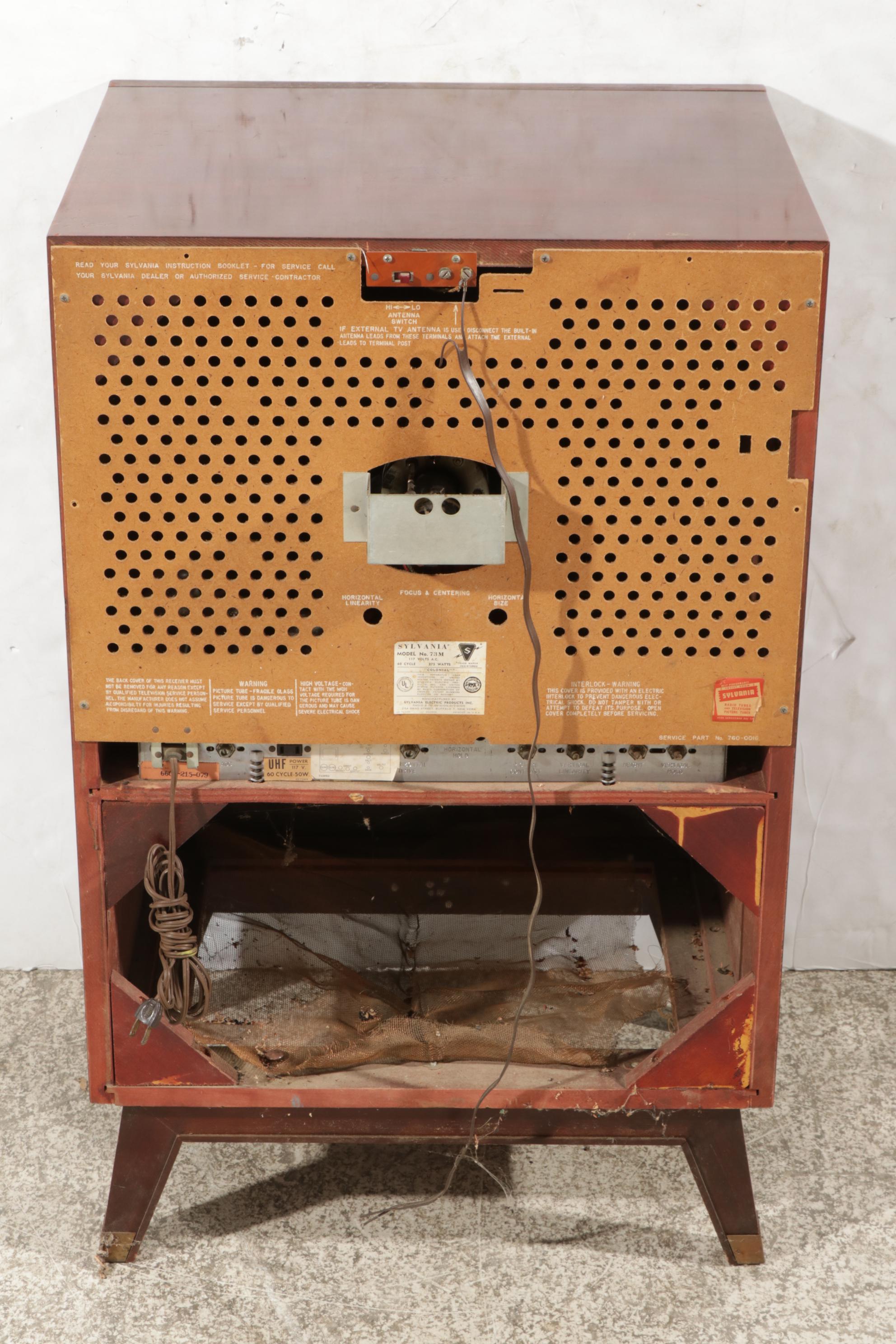 Sylvania Model 73M Colonial Television, 1950s