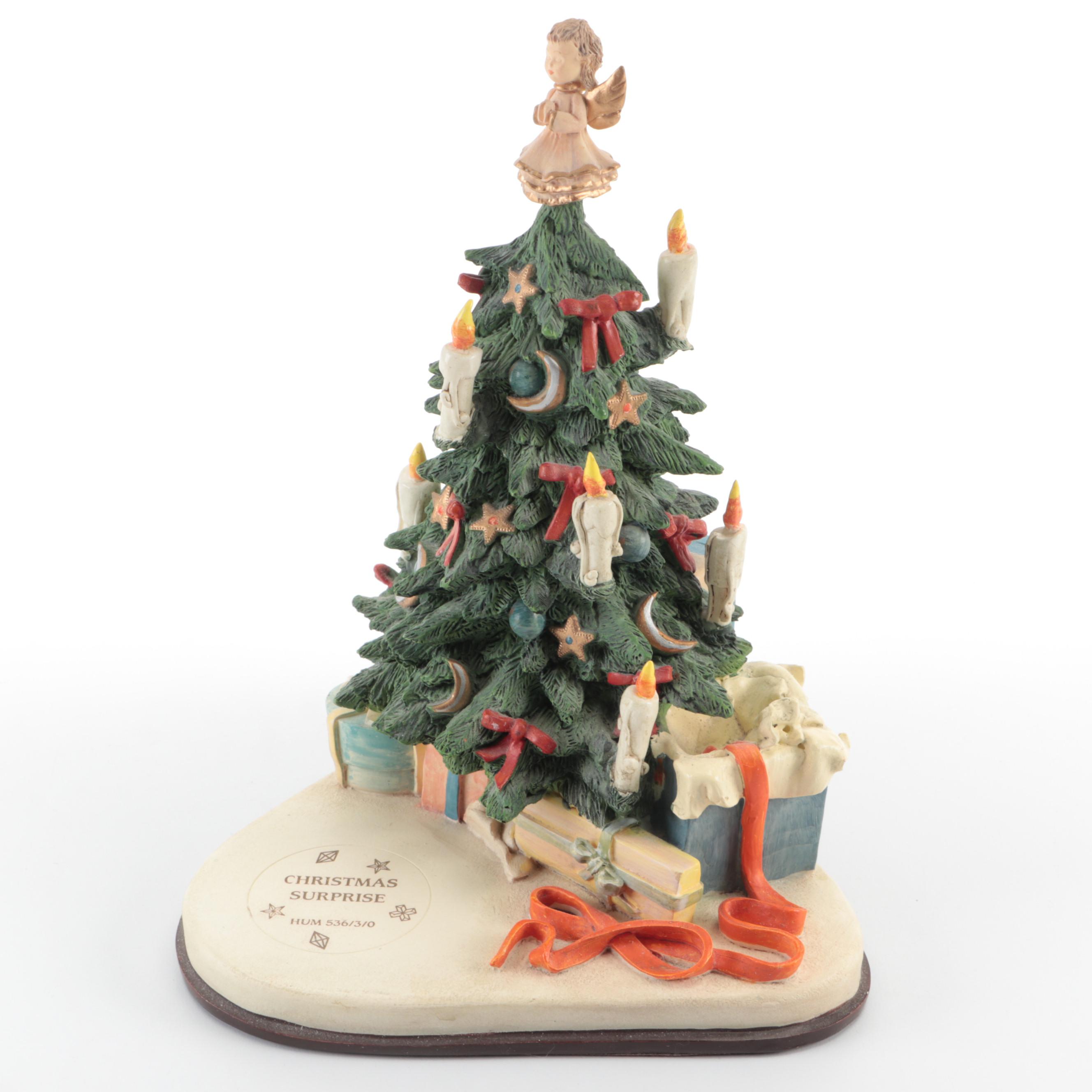 Goebel Christmas Porcelain Hummel Figurines with Goebel Music Box