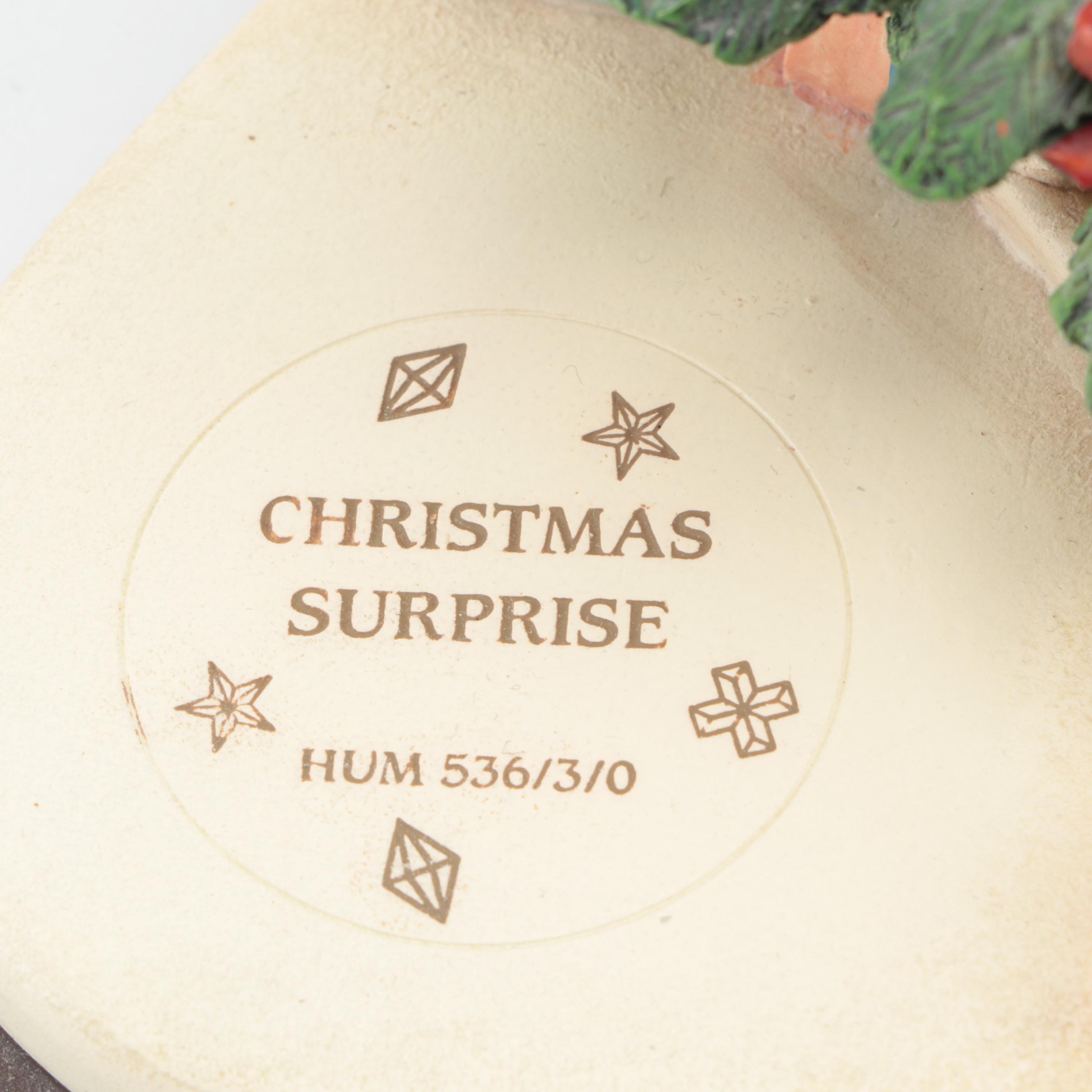 Goebel Christmas Porcelain Hummel Figurines with Goebel Music Box