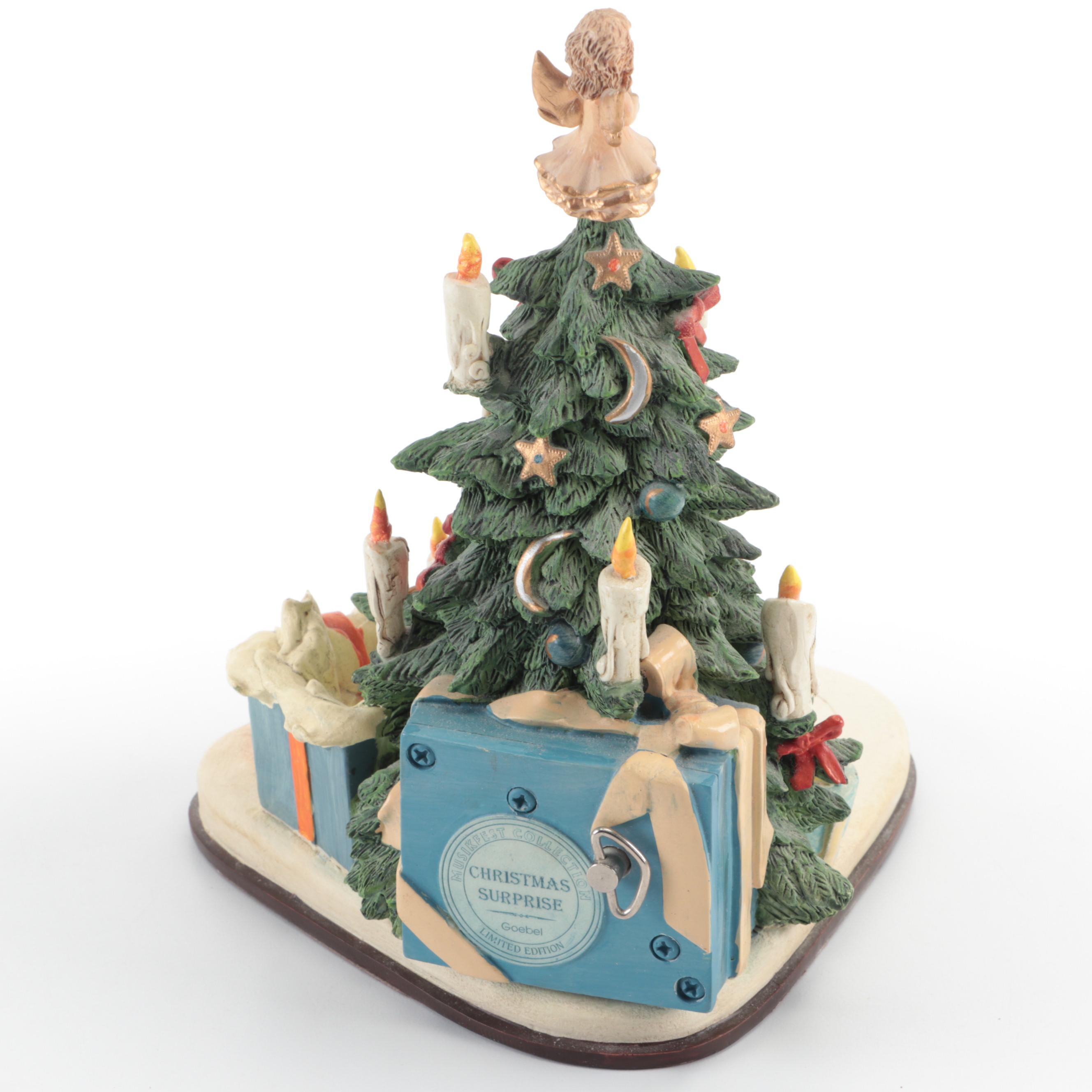 Goebel Christmas Porcelain Hummel Figurines with Goebel Music Box