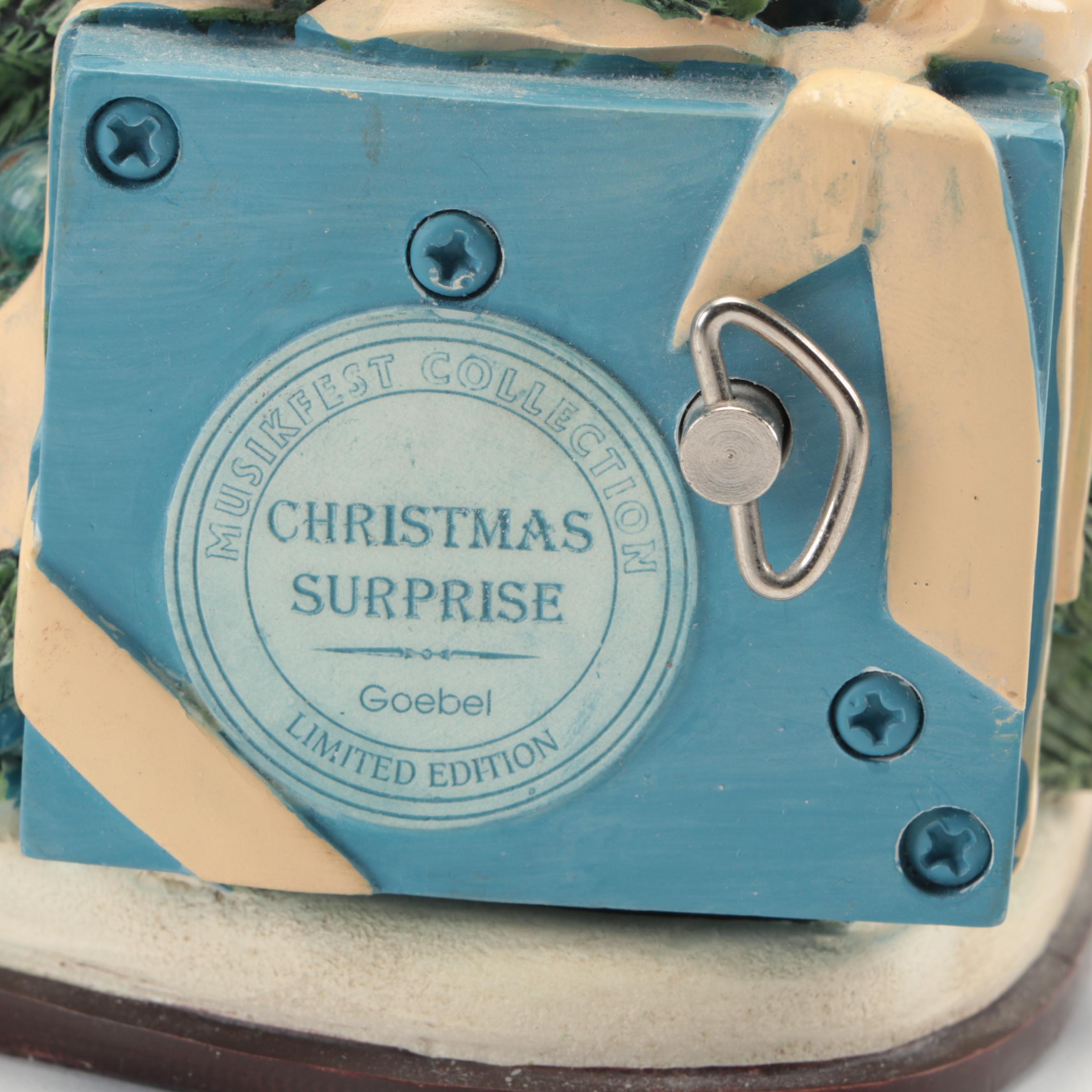 Goebel Christmas Porcelain Hummel Figurines with Goebel Music Box