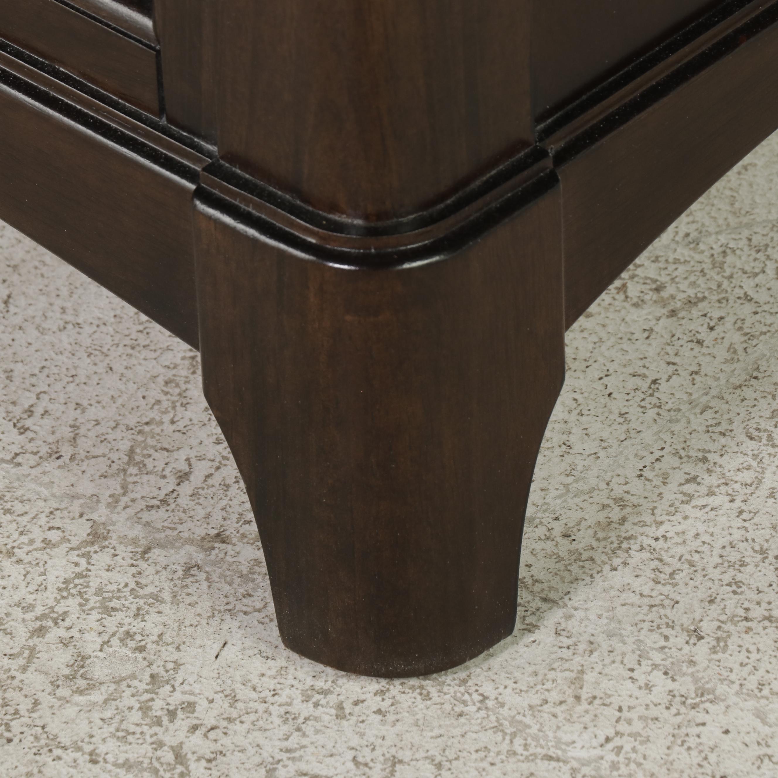 Pair of Havertys "Gramercy" Three-Drawer Nightstands in Dark Sable Finish