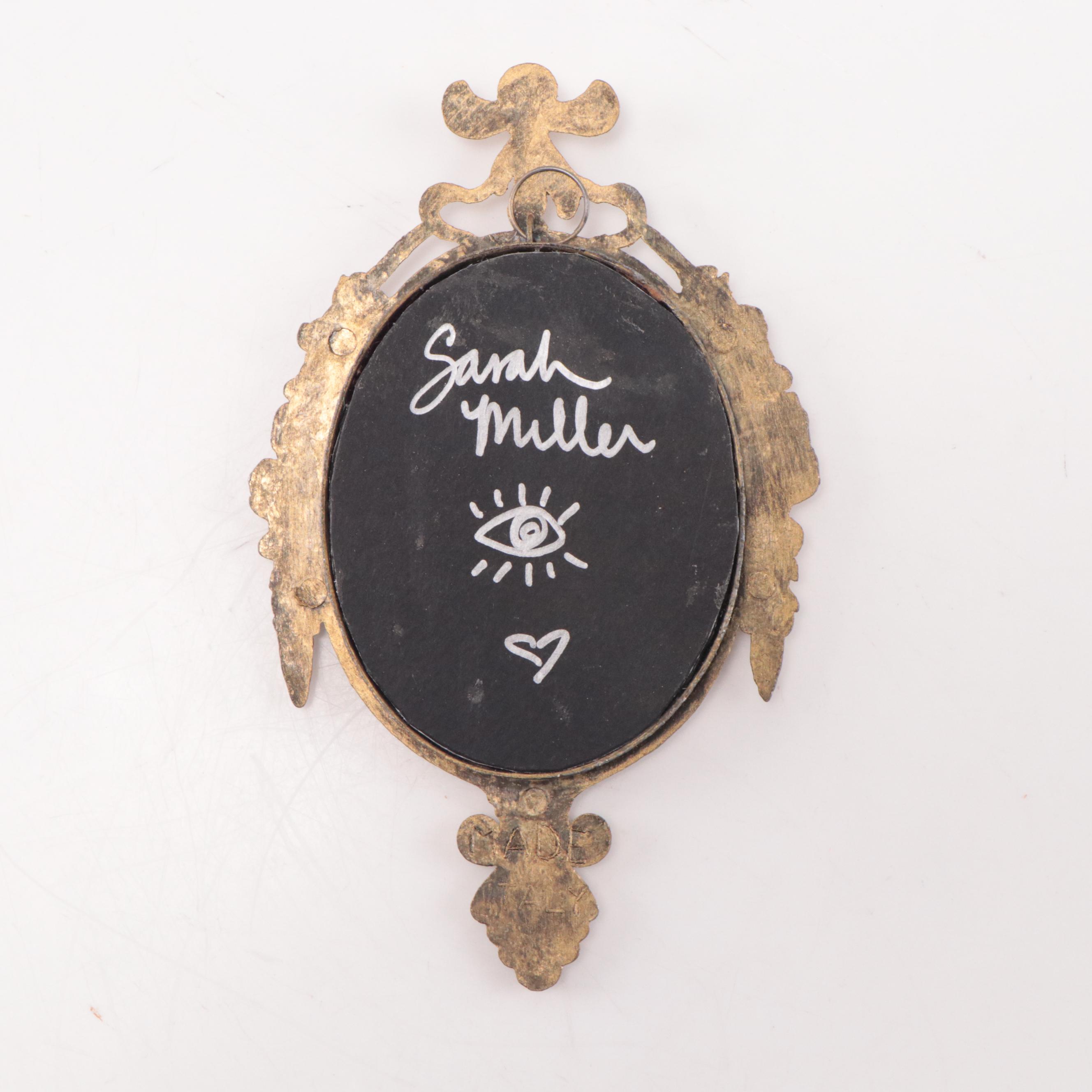 Sarah Miller Fiber Art Wall Hanging of Mystic Eye