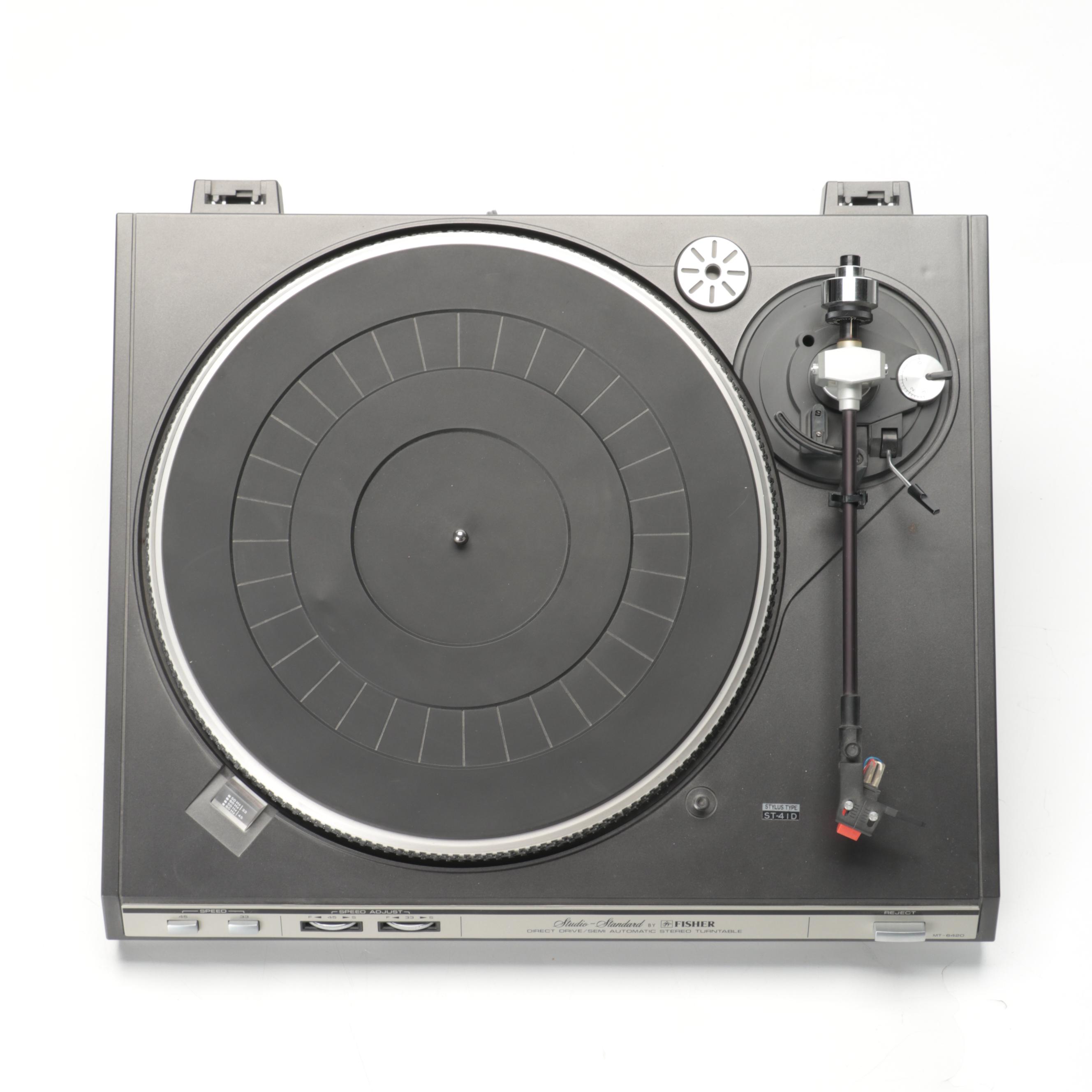 Fisher MT-6420 (C) Direct Drive Stereo Turntable, Late 20th Century