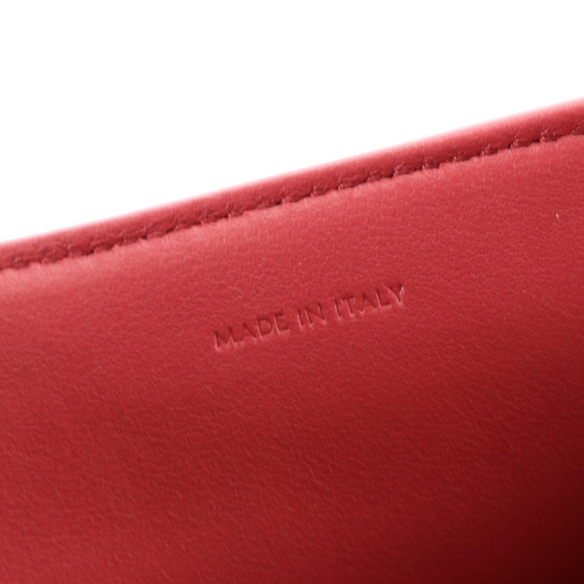 Celine Mini 16 Bag in Lipstick Satinated Calfskin