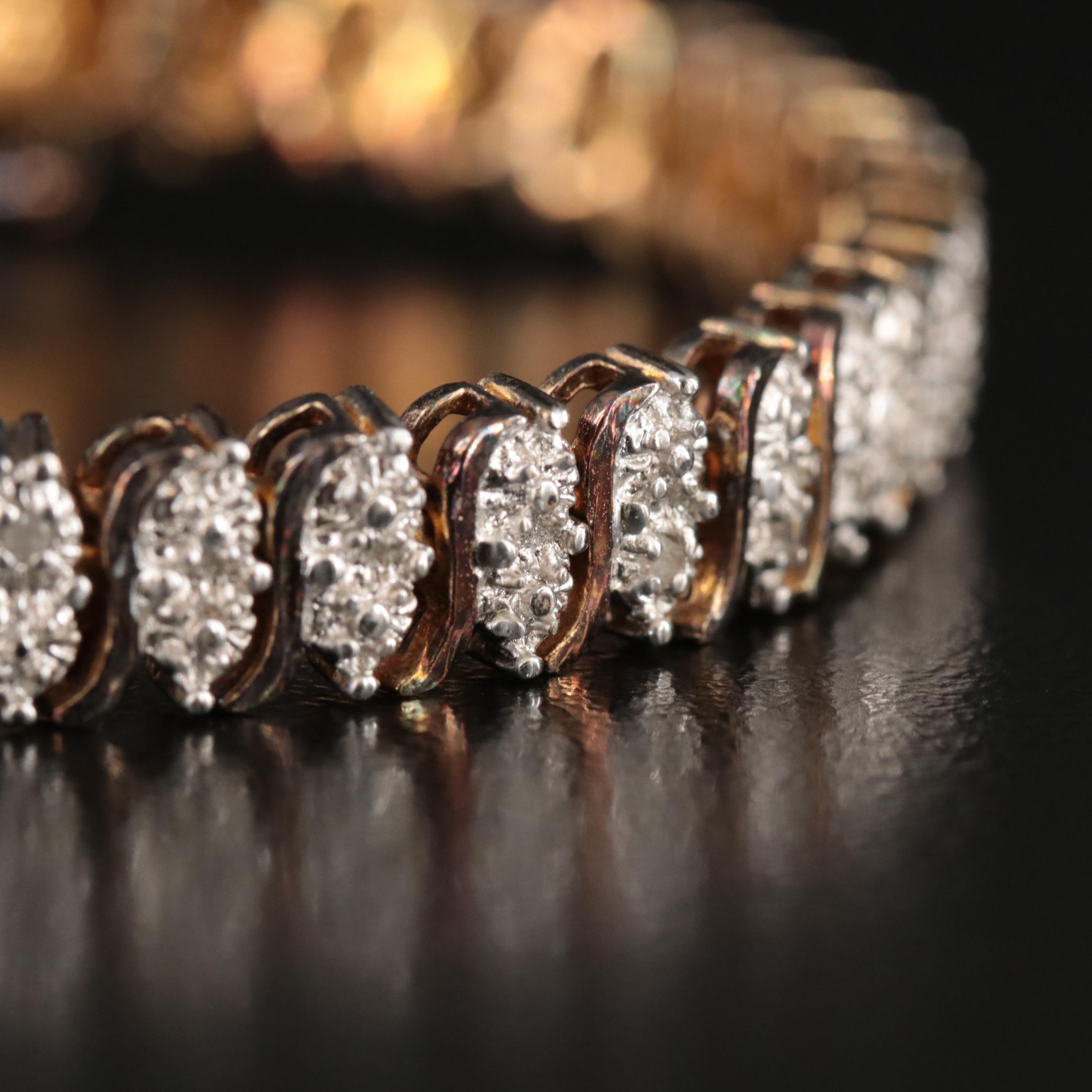 Sterling Bracelet with Diamond Accents Featured in Jewelry Assortment