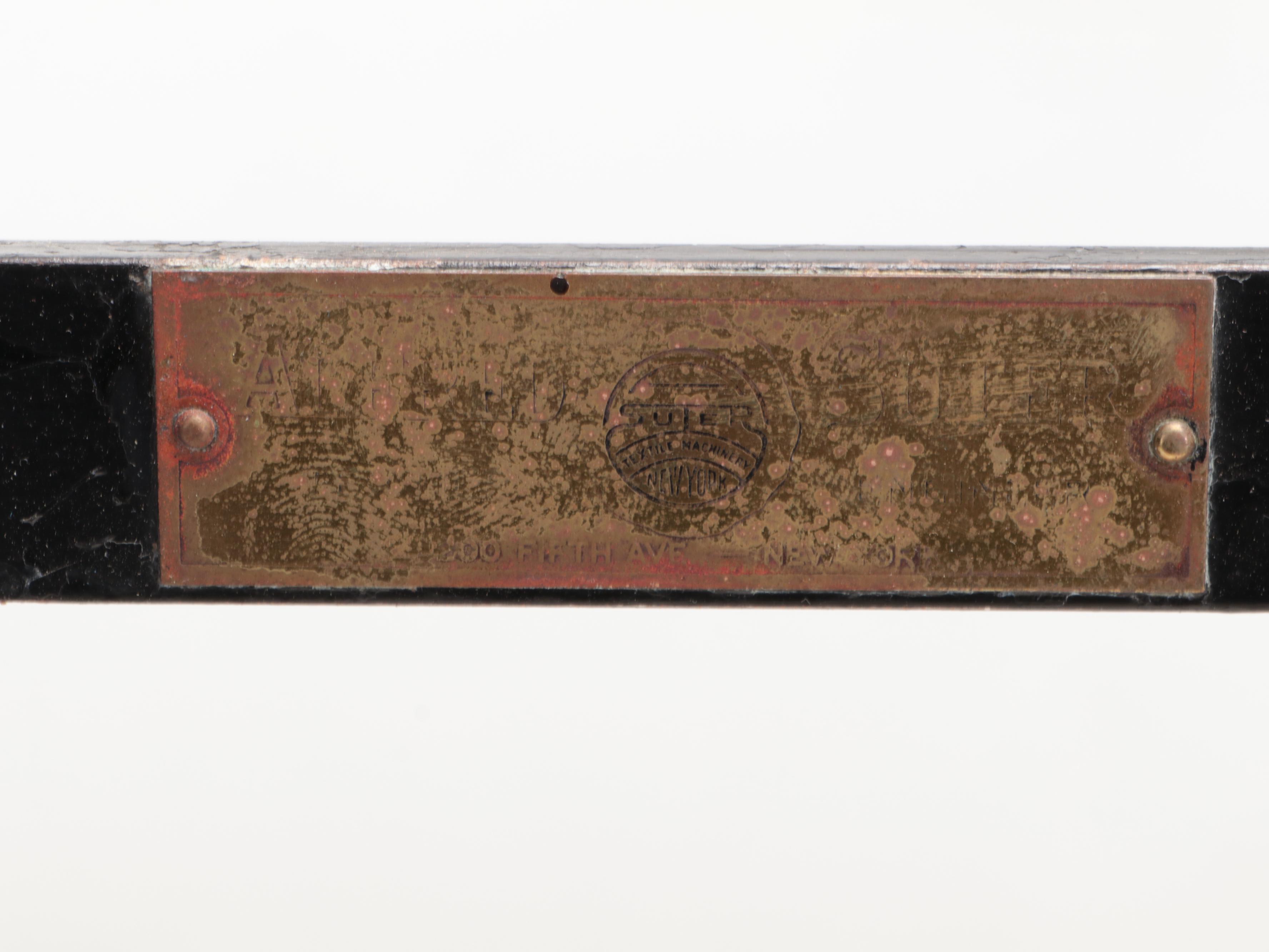 Alfred Suter Textile Iron and Brass Scale