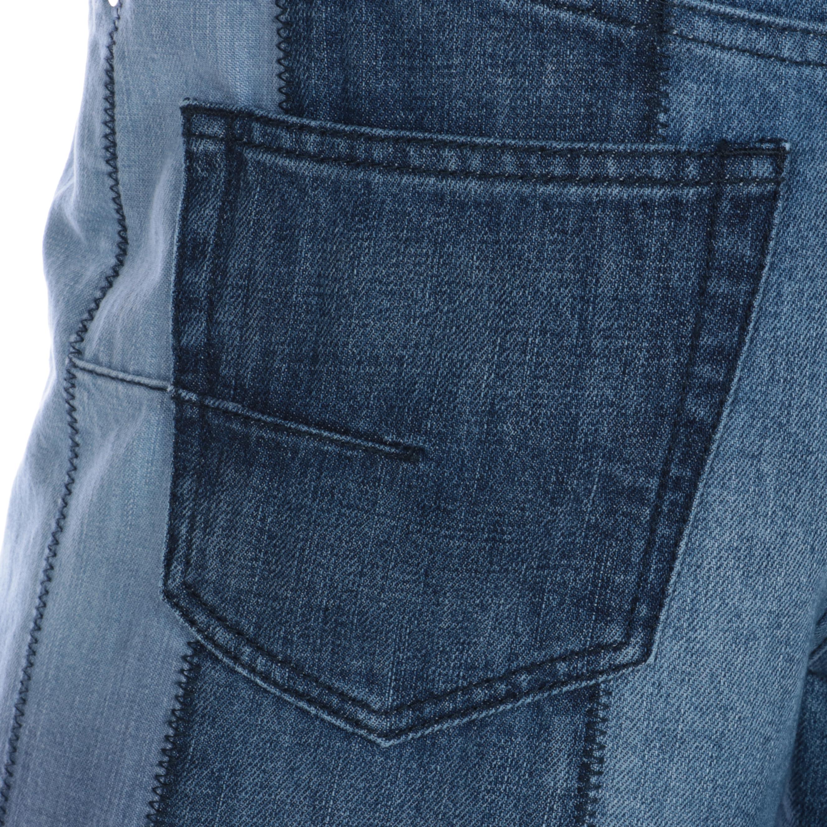 Christian Dior Wide-Leg Jeans with Zig-Zag Stitched Detail