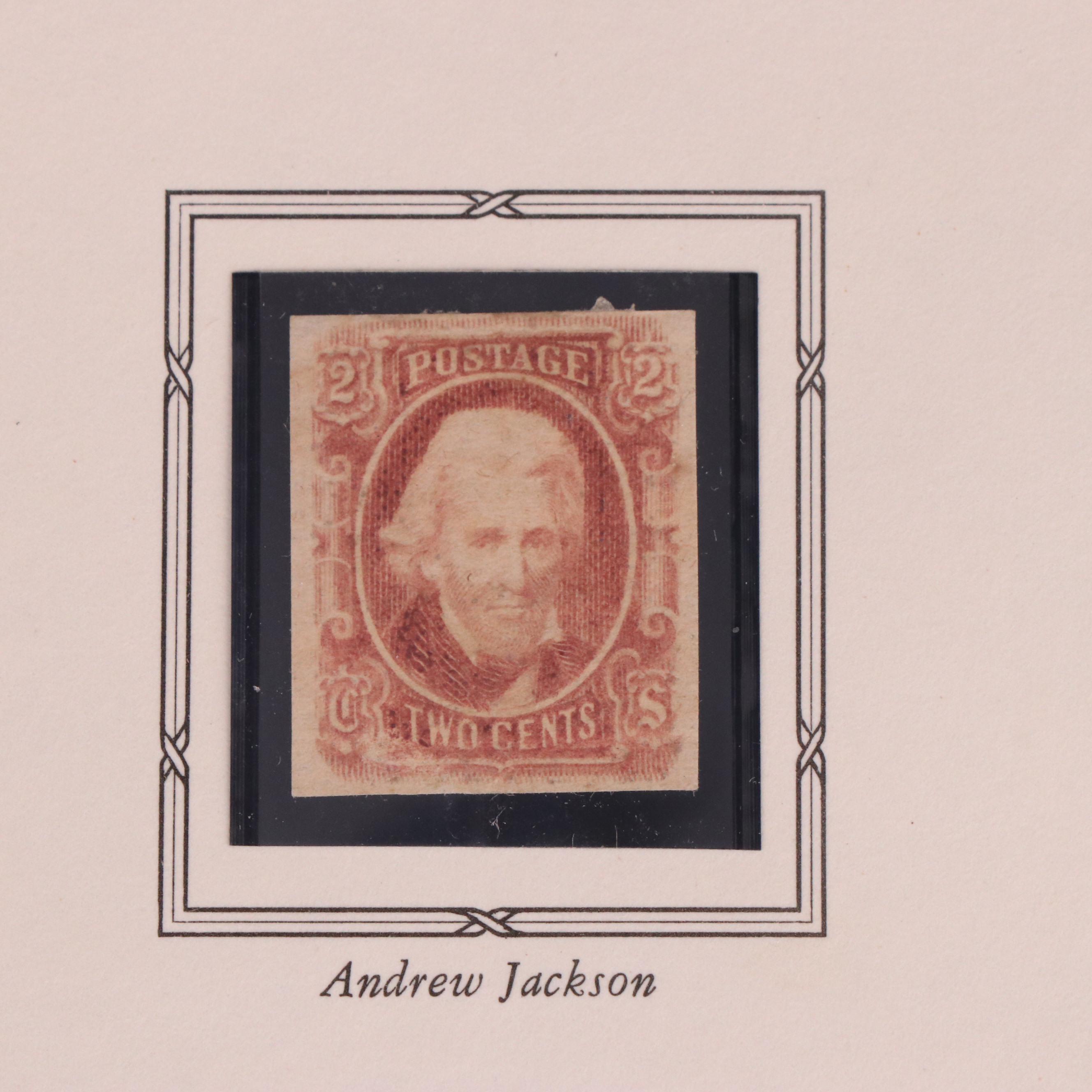 Confederate Stamp Collection with 8 Stamps