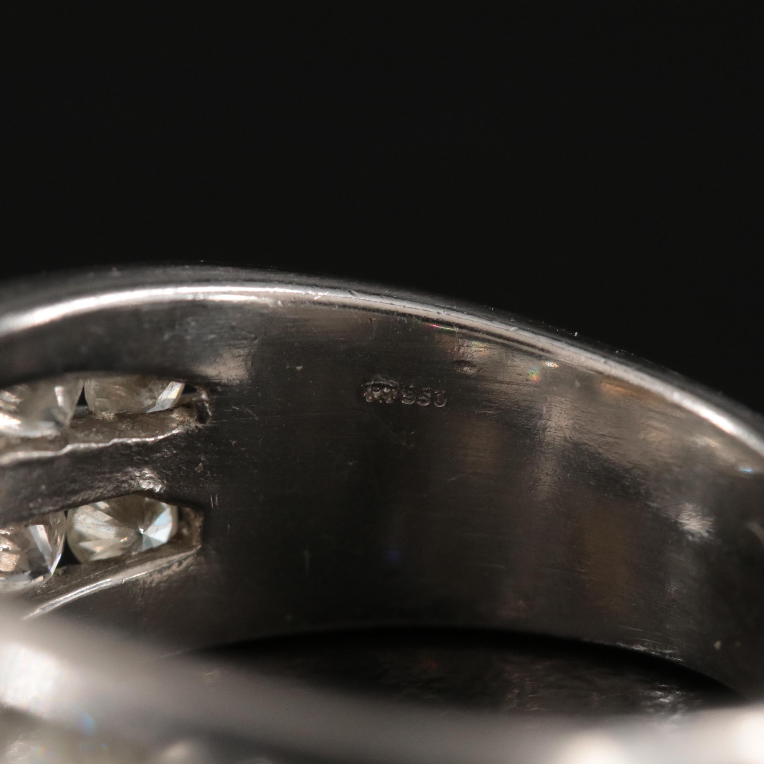 Stamper for Harley-Davidson Platinum 1.02 CTW Diamond Ring with 14K Gold Logo