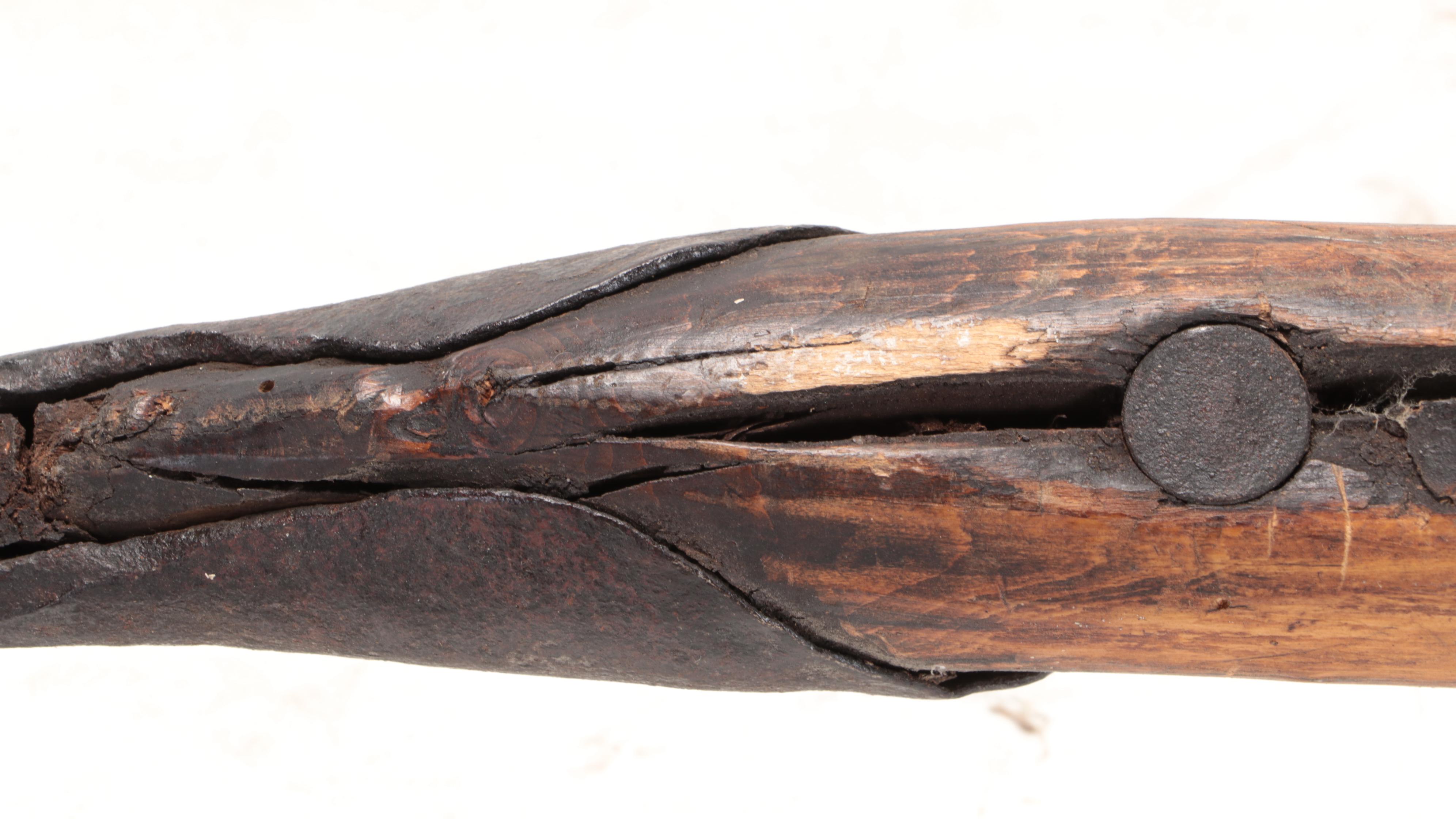 Primitive Style Wood and Metal Breast Plow and Potato Planter