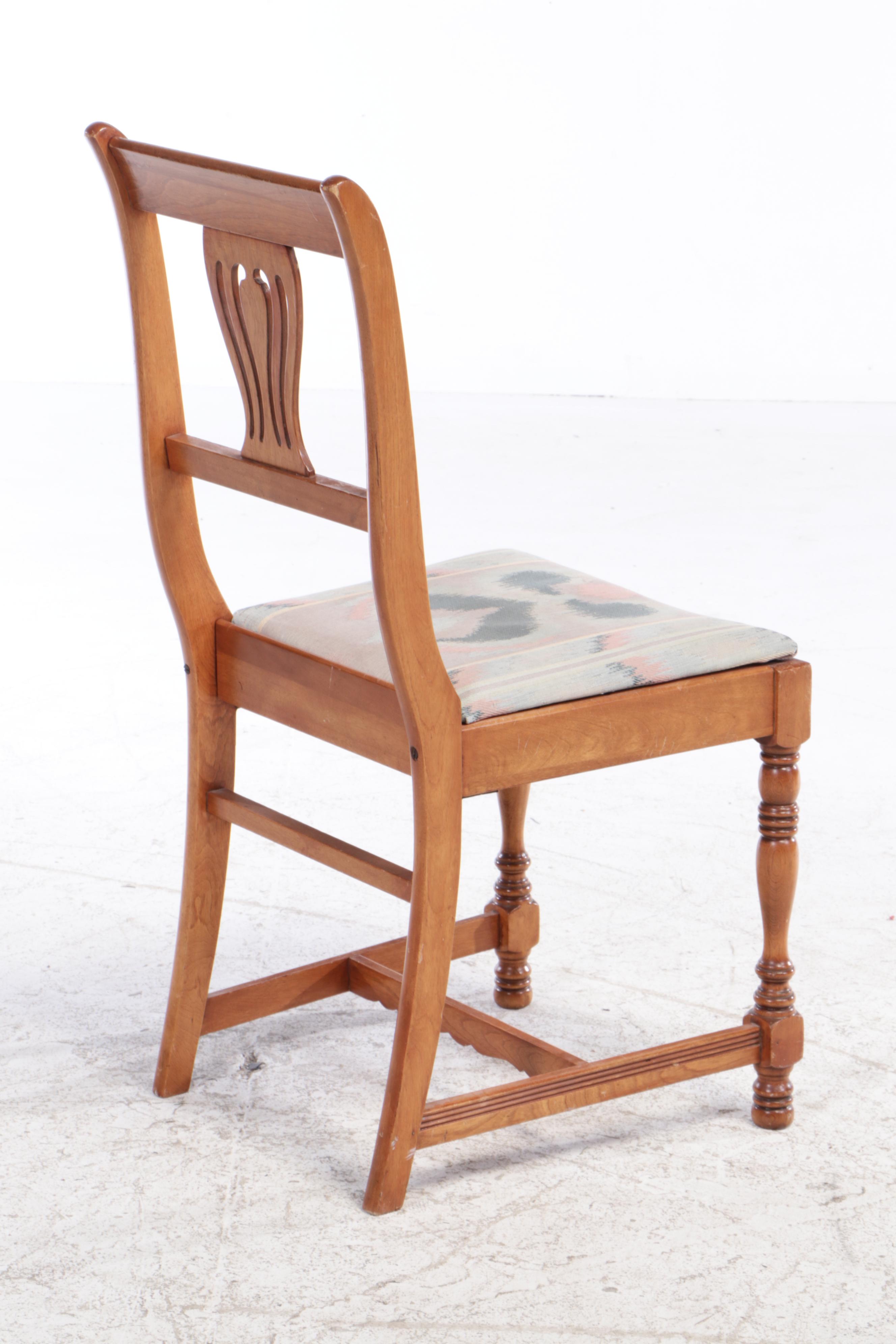 Renaissance Revival Mahogany Spinet Desk with Chair, Early 20th Century
