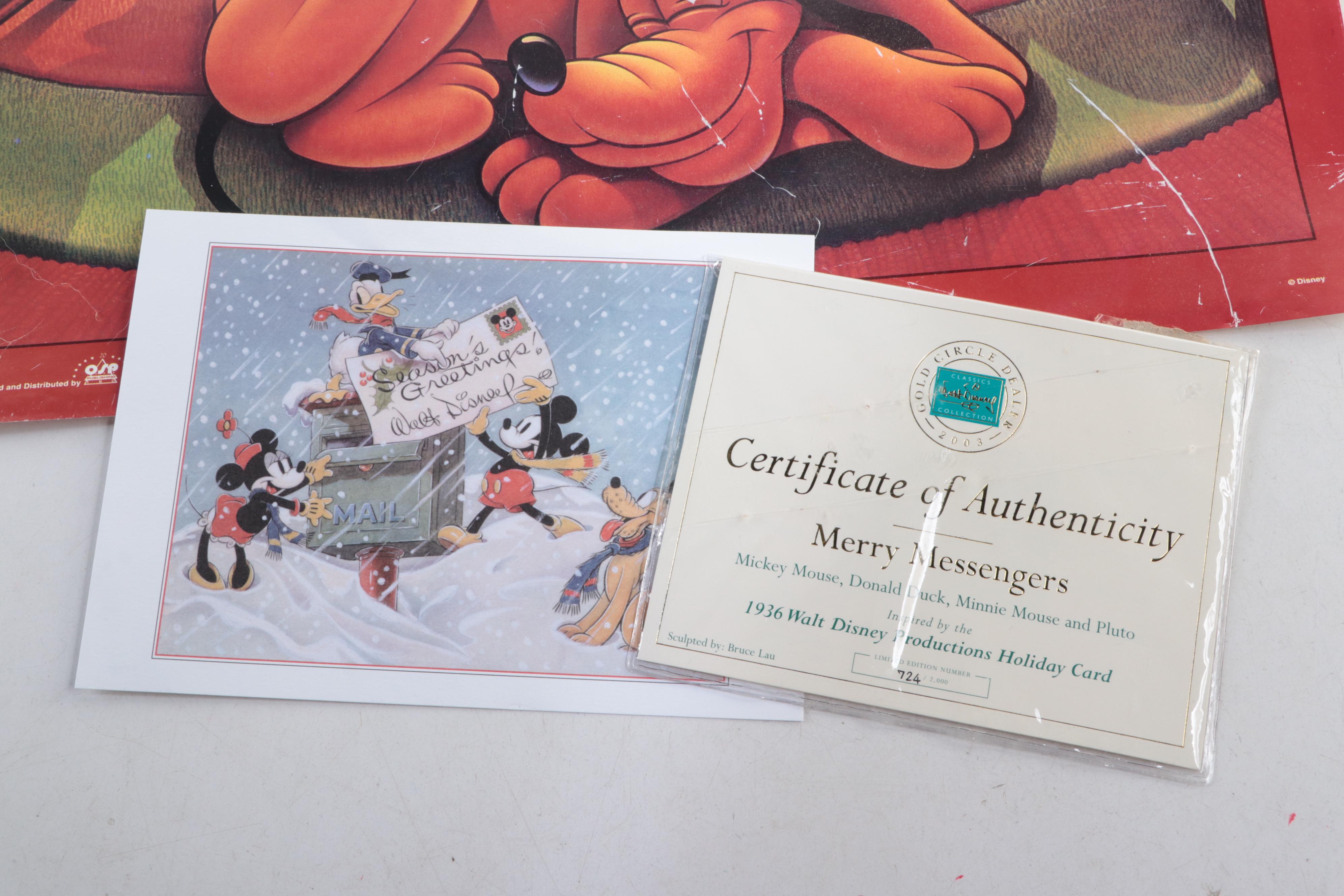 Disney Themed Figurines, Poster, and More