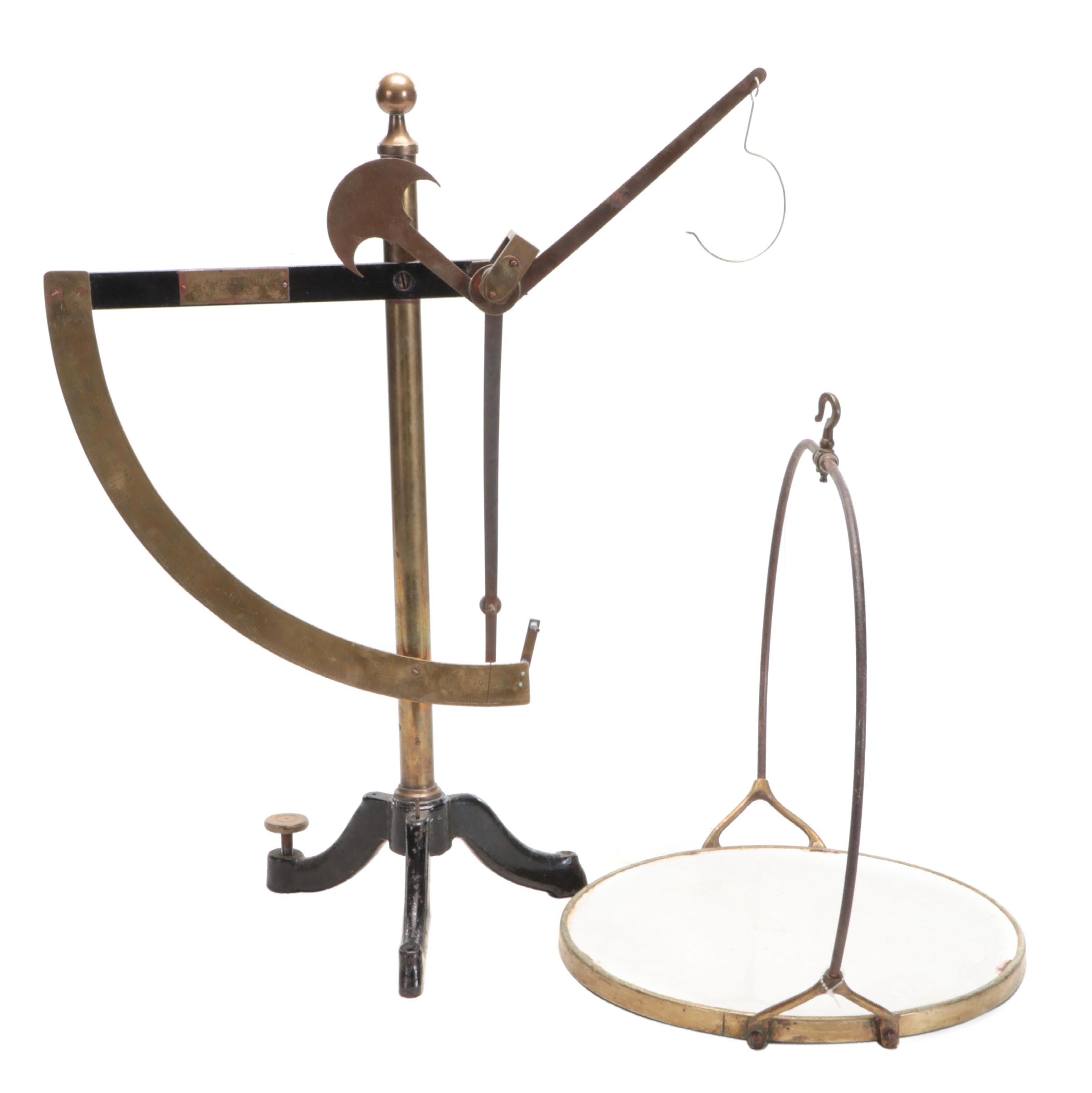 Alfred Suter Textile Iron and Brass Scale