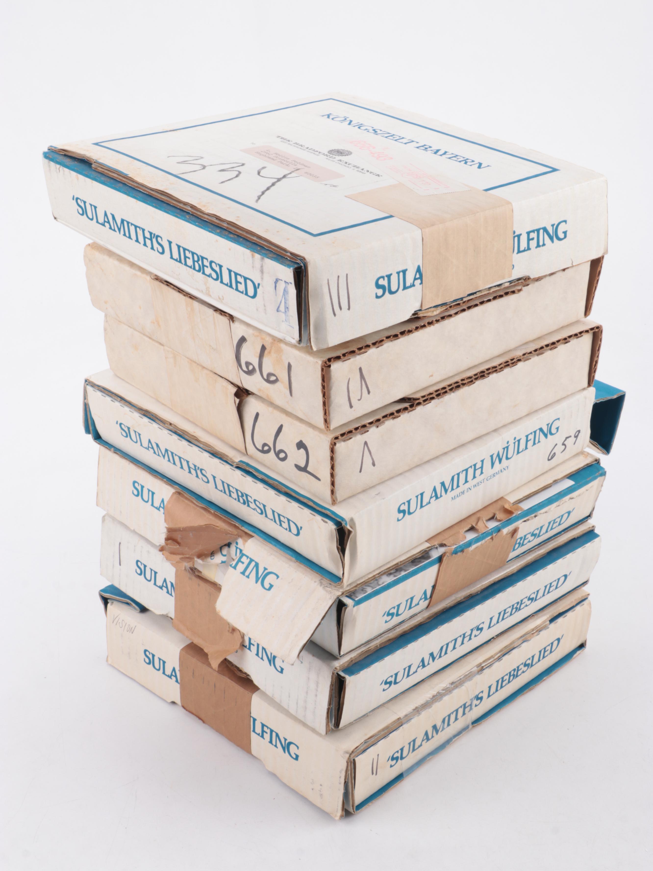 Sulamith Wülfing German Collector Plates by Königszelt Bayern, 1980s