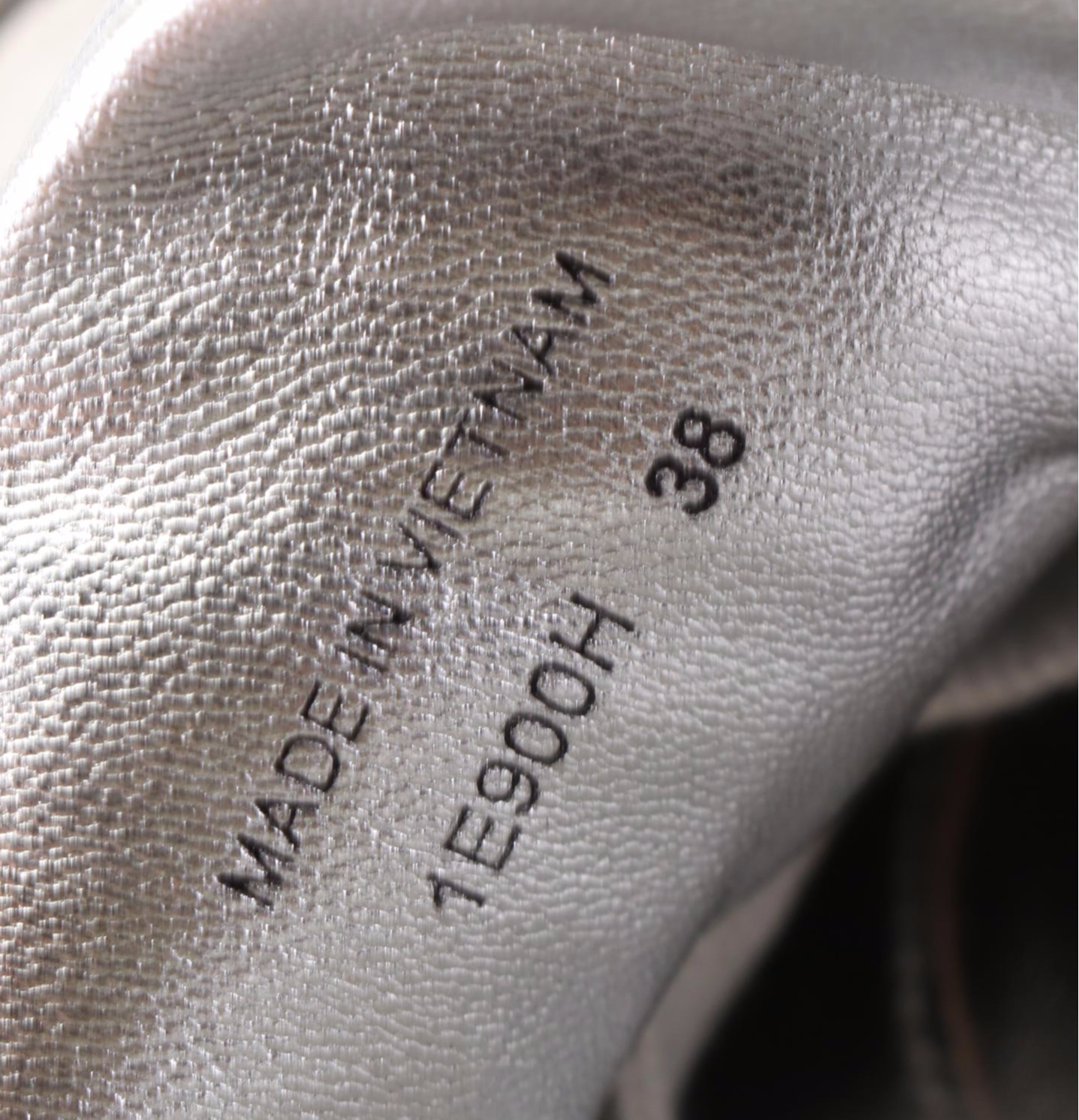 Prada Vitello Sneakers in Metallic Leather with Box