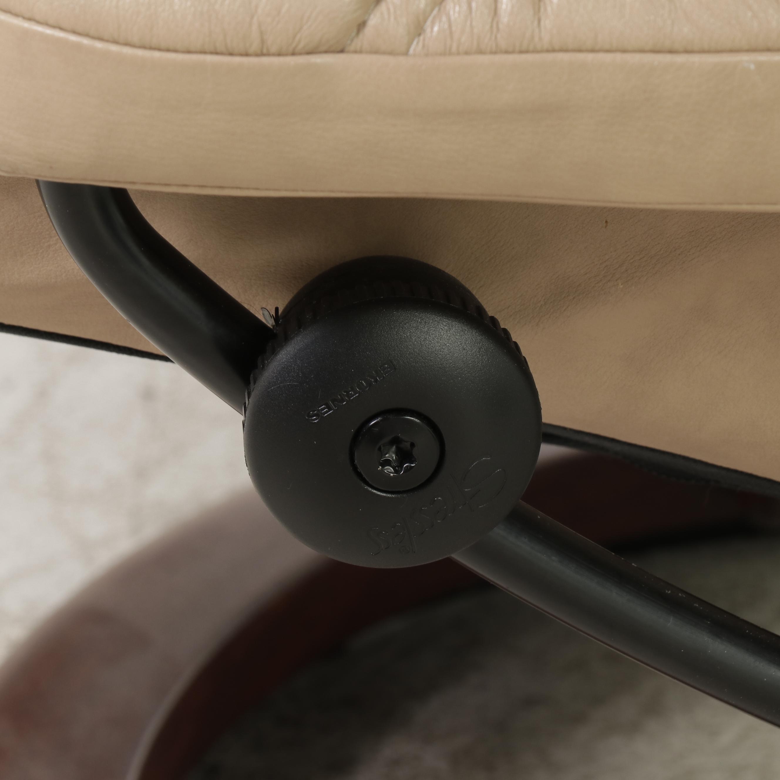 Ekornes Stressless Ambassador Leather Reclining Armchair and Ottoman