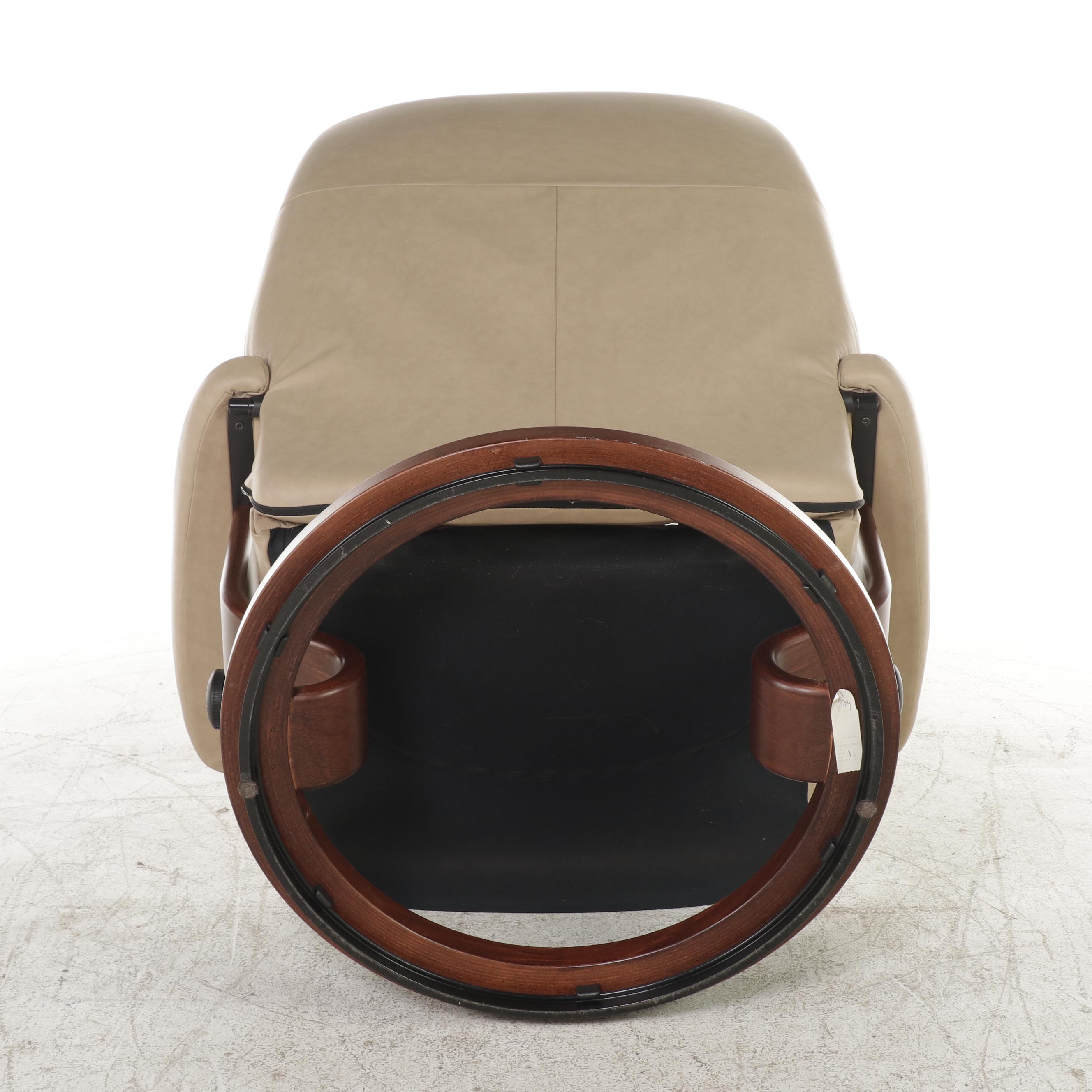 Ekornes Stressless Ambassador Leather Reclining Armchair and Ottoman