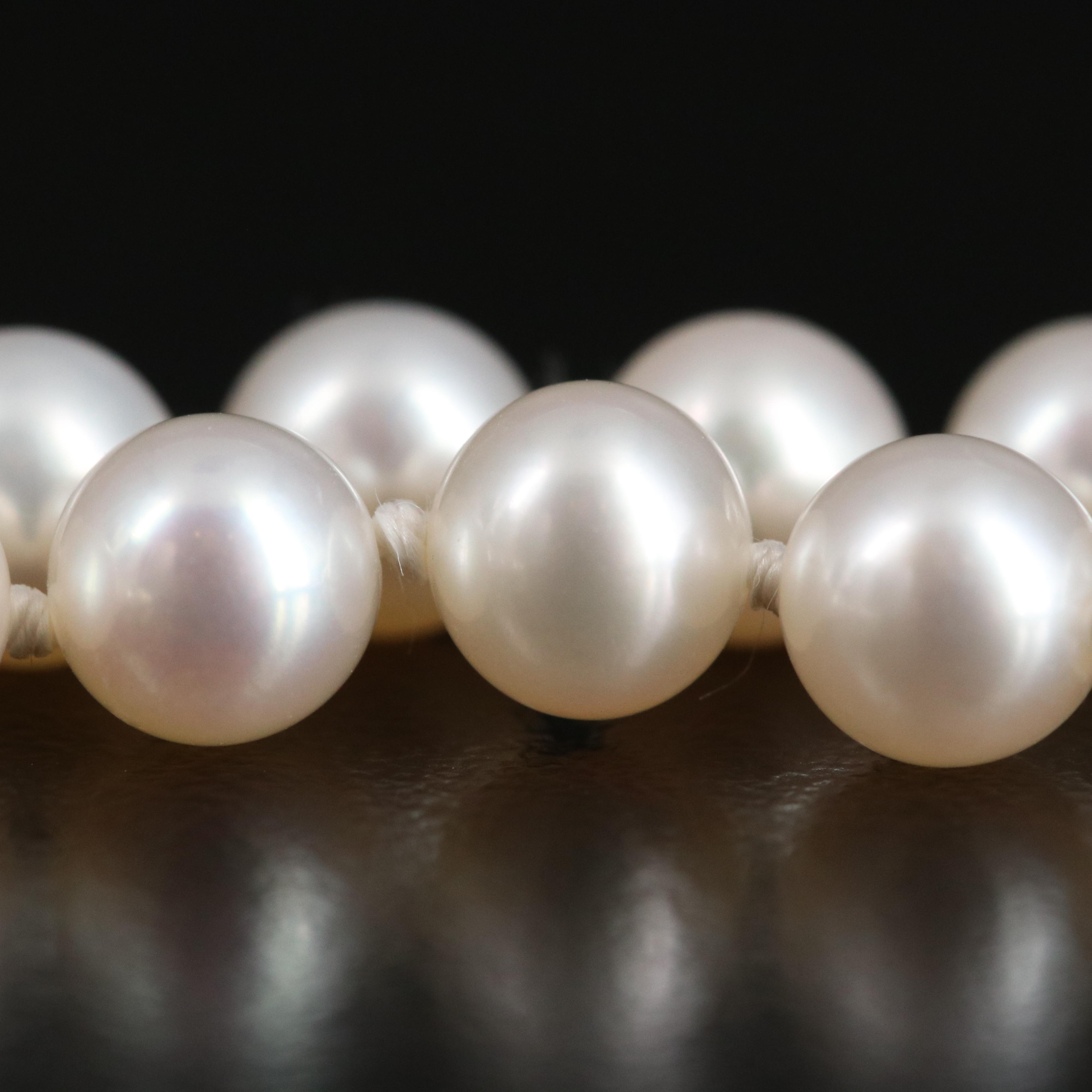 14K Pearl and Diamond Enhancer Pendant Necklace