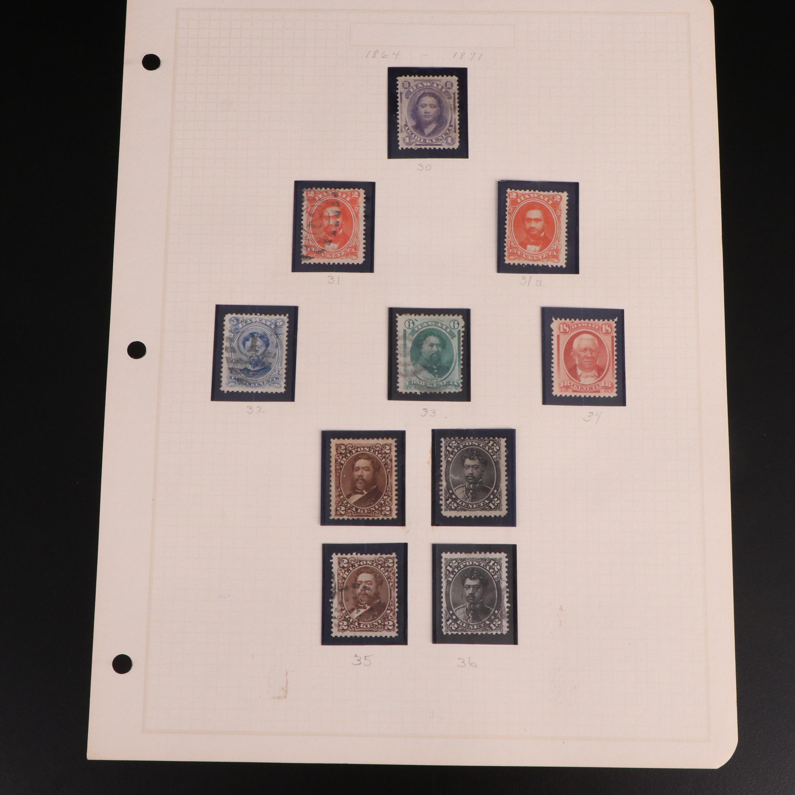 Extensive Hawaiian Stamp Collection