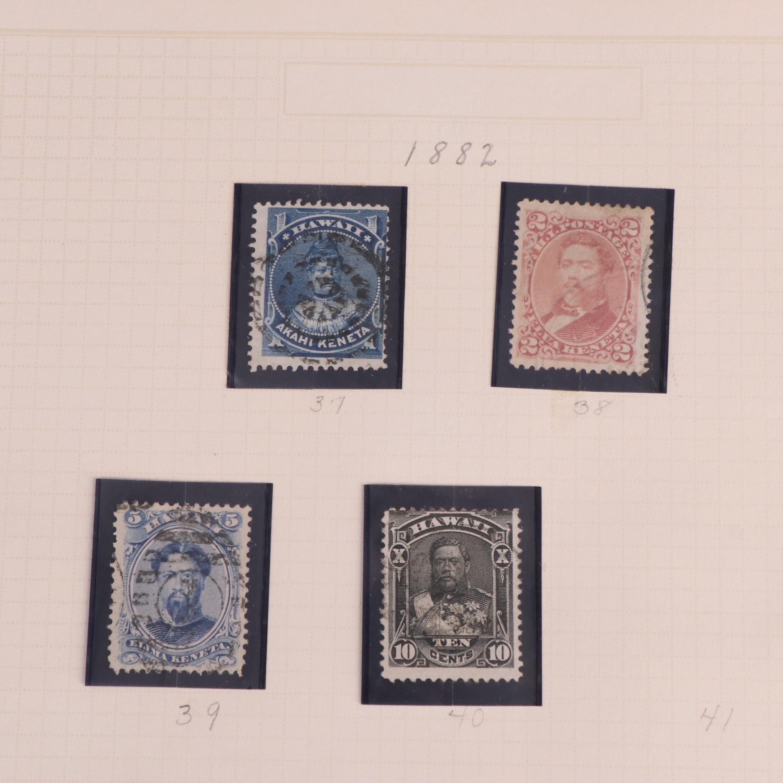 Extensive Hawaiian Stamp Collection