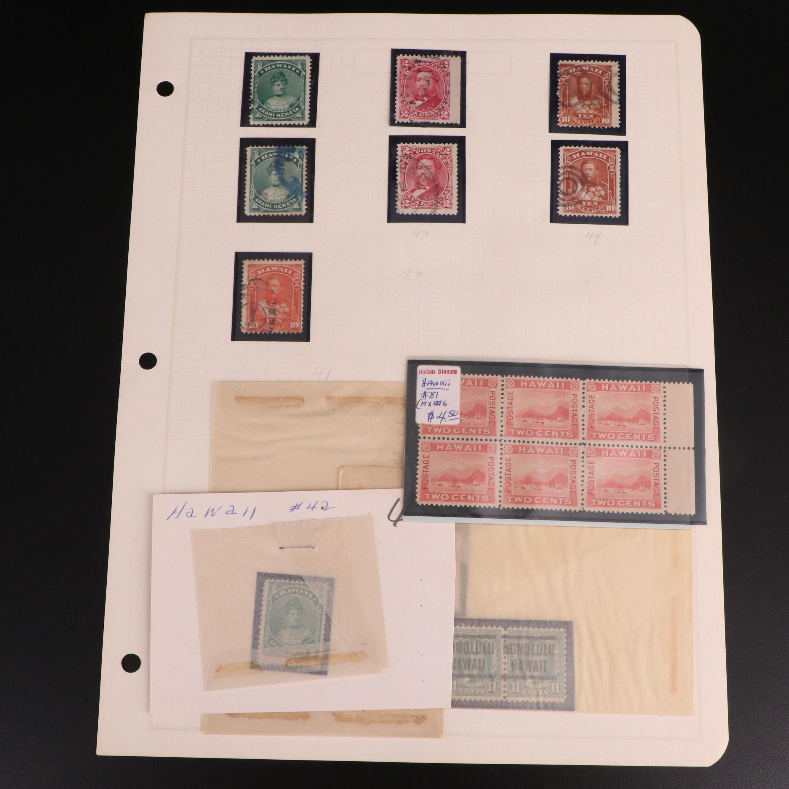 Extensive Hawaiian Stamp Collection