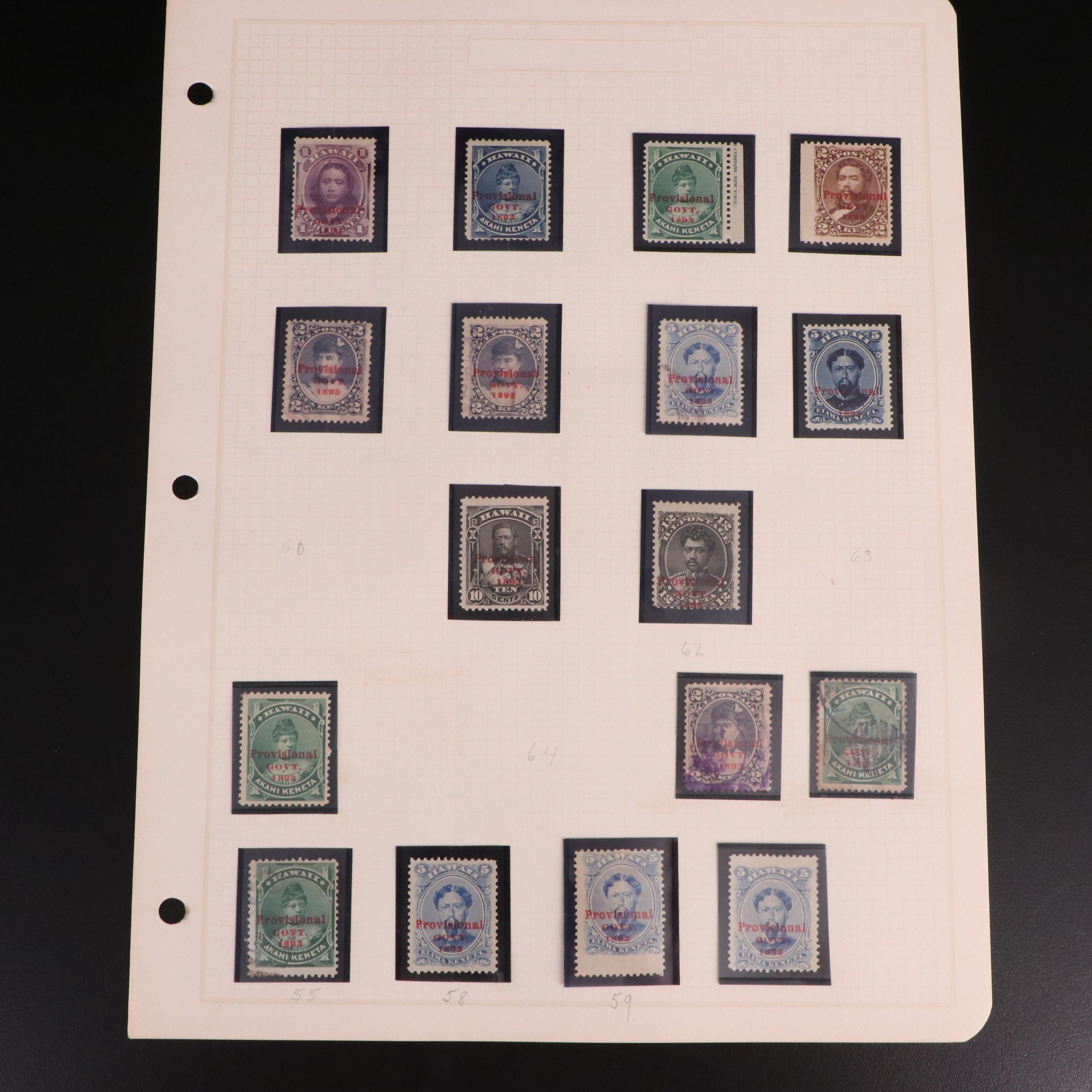 Extensive Hawaiian Stamp Collection