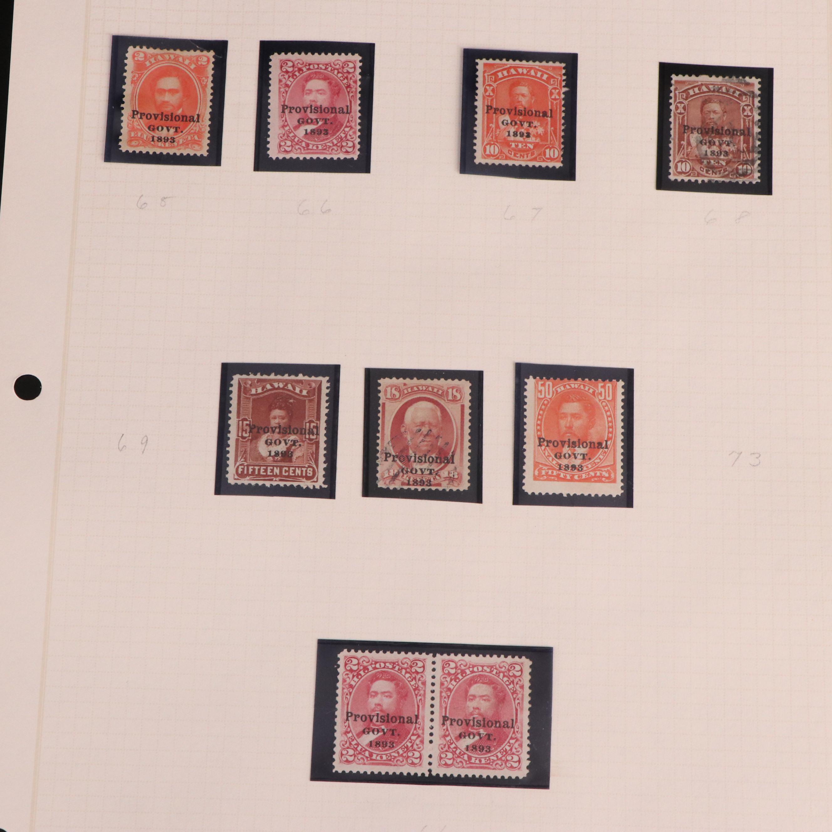 Extensive Hawaiian Stamp Collection