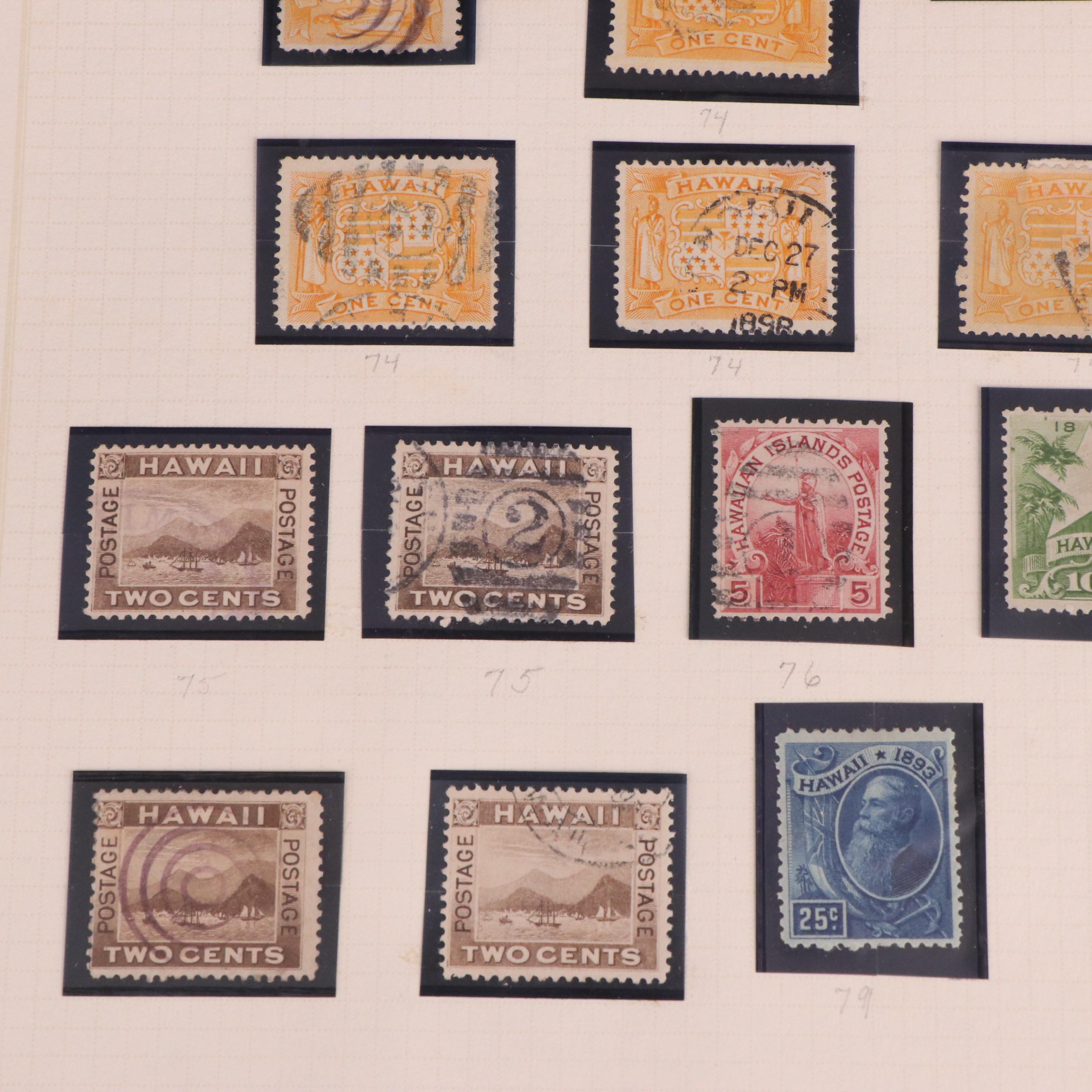 Extensive Hawaiian Stamp Collection