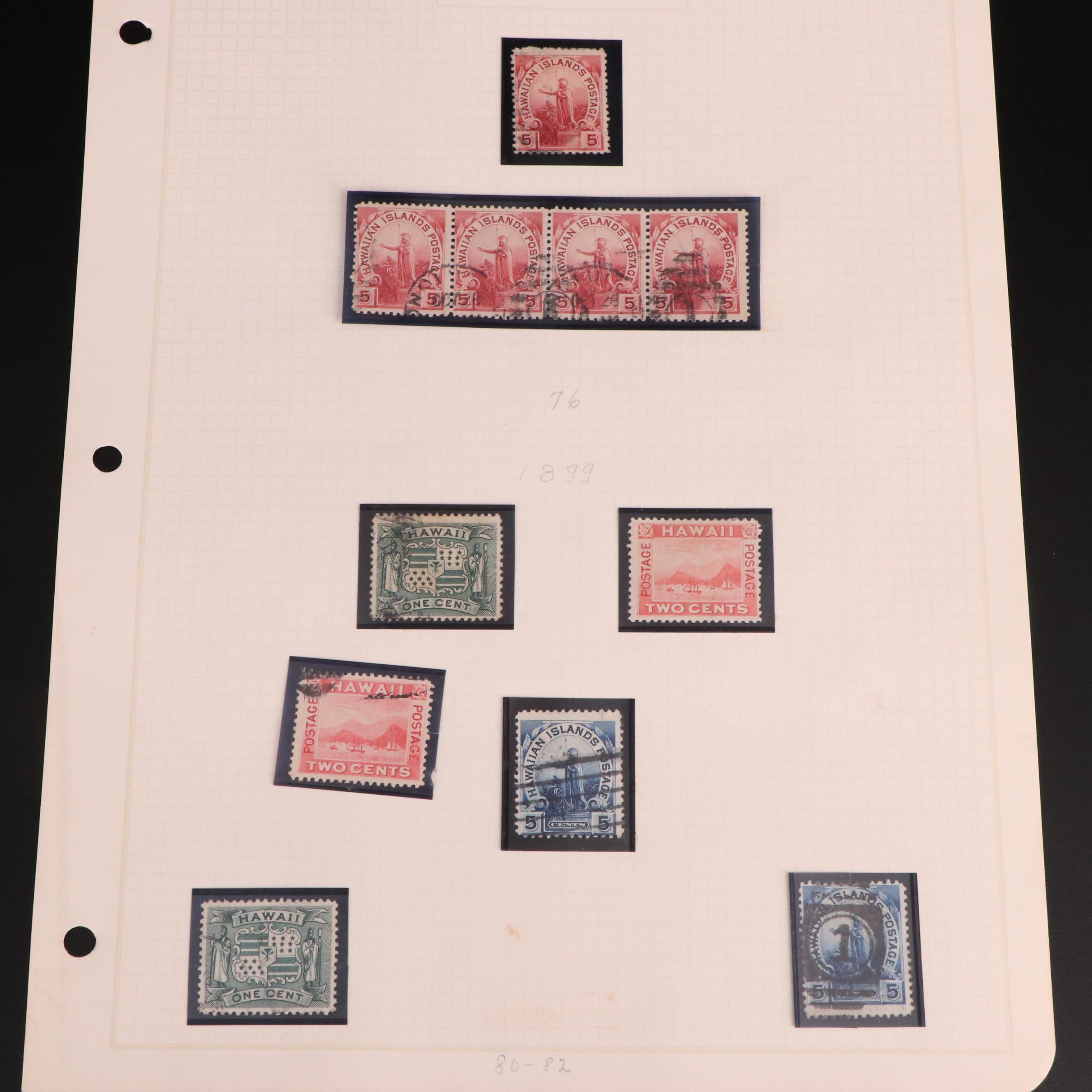 Extensive Hawaiian Stamp Collection