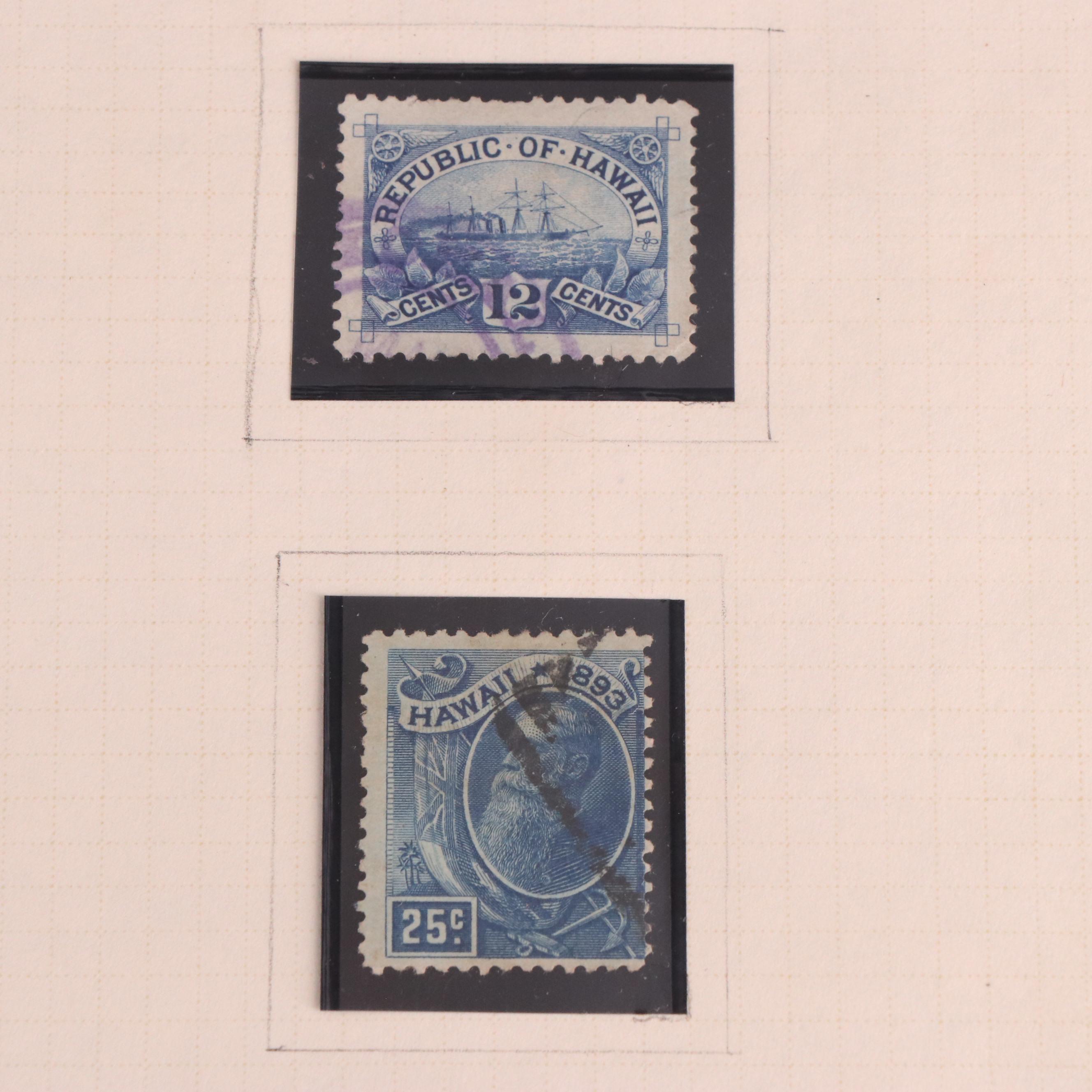 Extensive Hawaiian Stamp Collection
