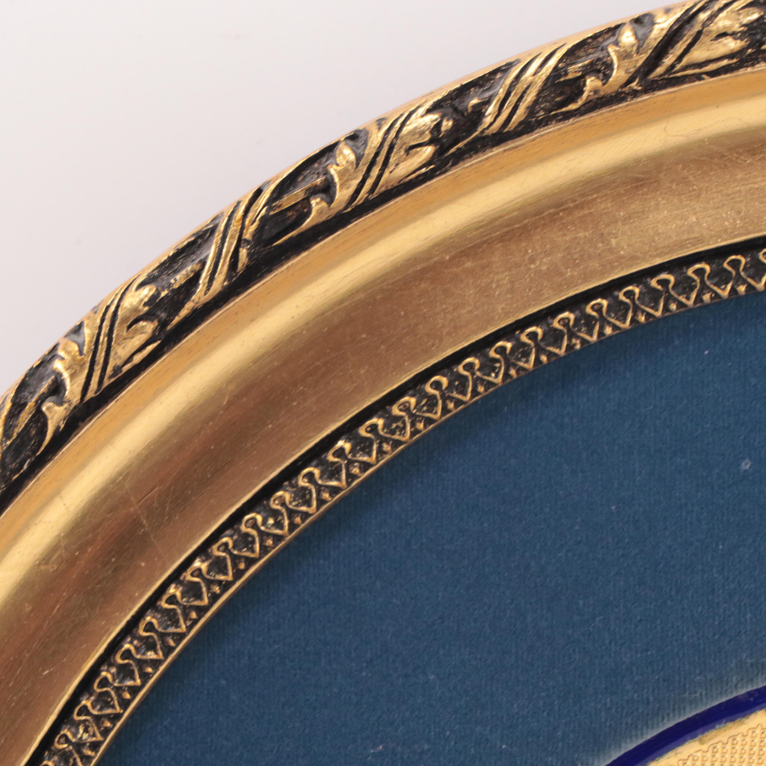 Jean-Paul Loup Bétourné Limoges Enameled Plate "Mother's Day," 1974