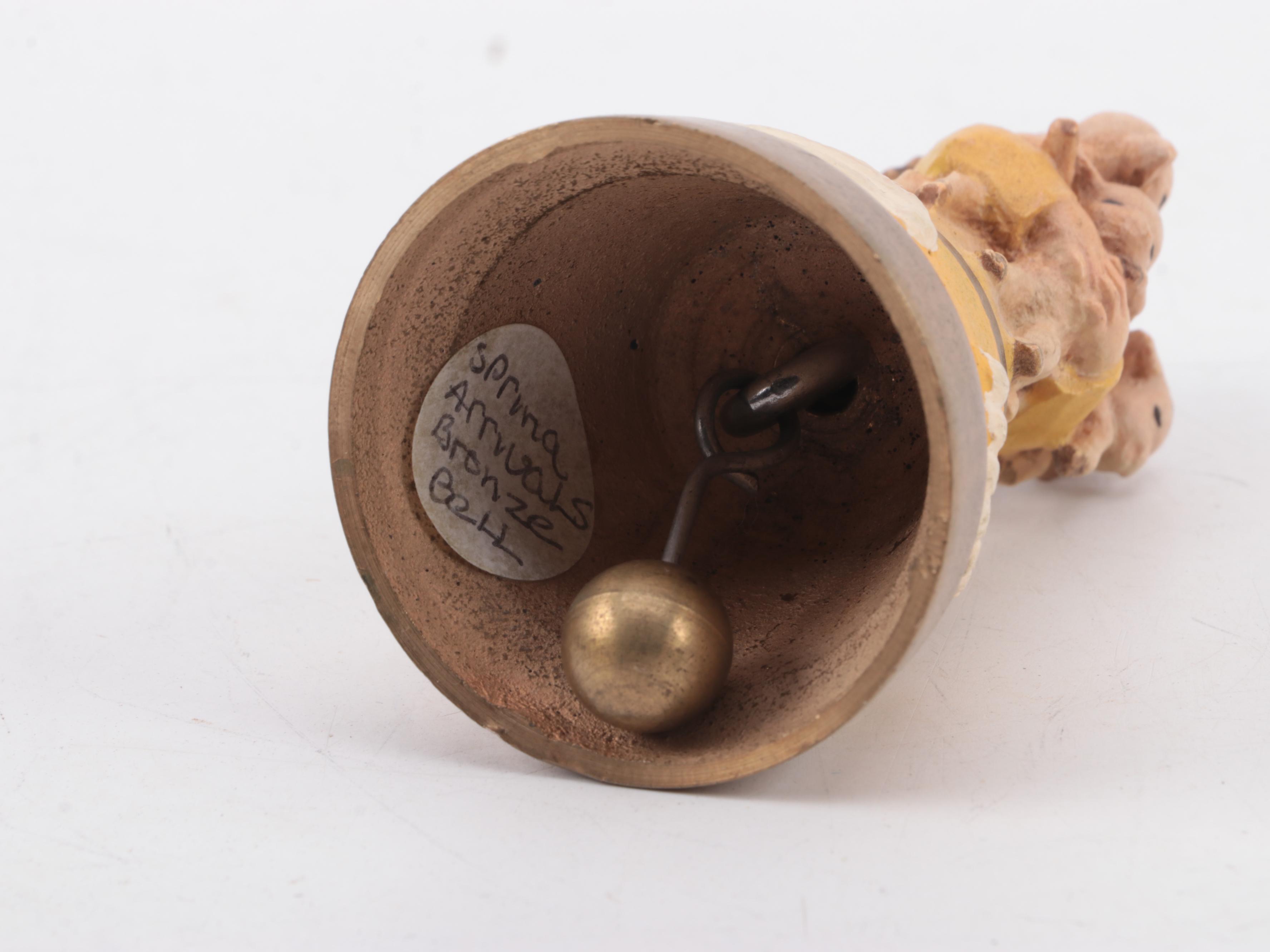 Royal Haeger Ceramic Vase with Ferrandiz "Spring Arrivals" Brass Bell and More