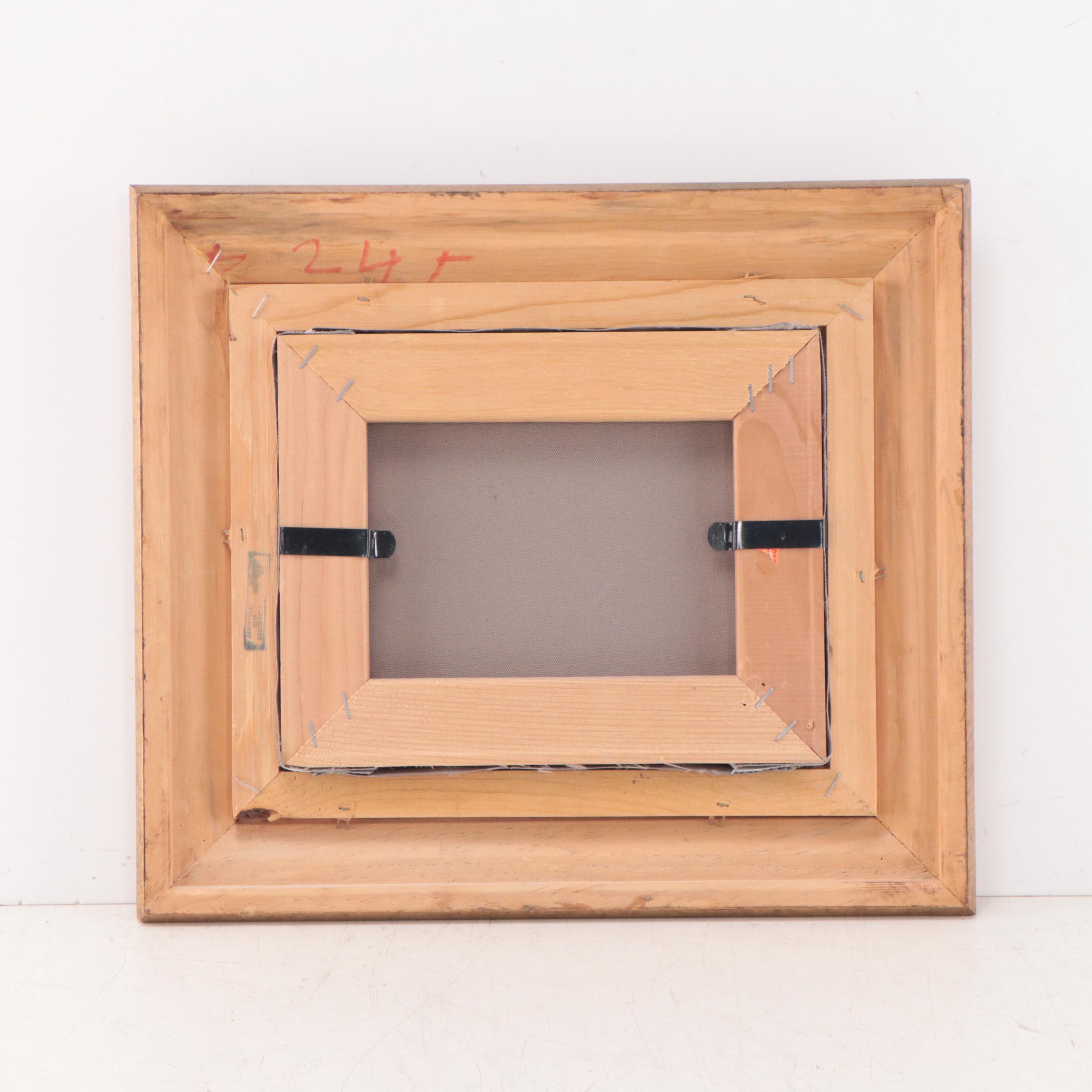 Impasto Oil Painting of Figures in Parisian Cityscape