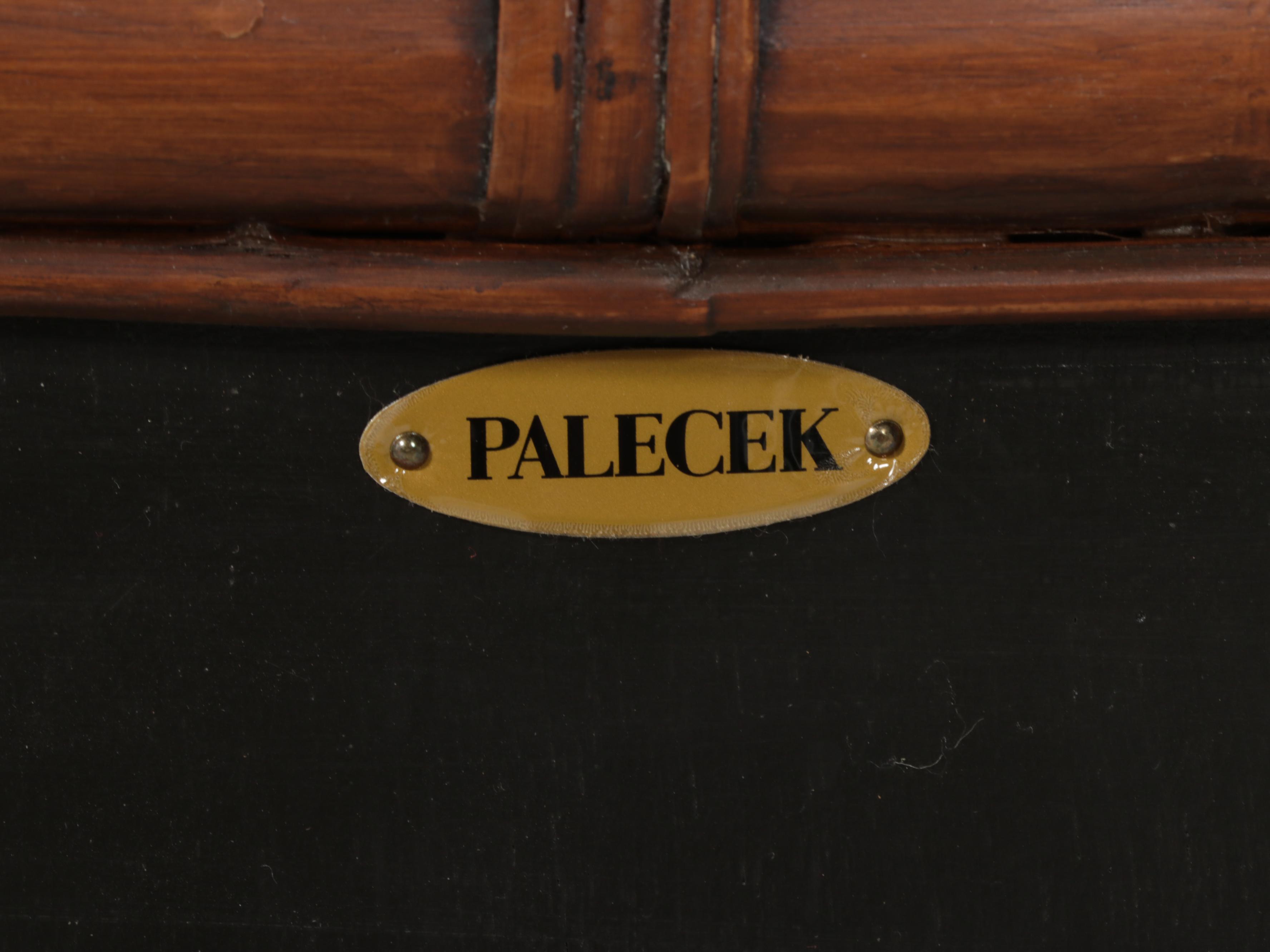 Palecek Rattan, Wicker, and Hardwood Six-Drawer Console Table
