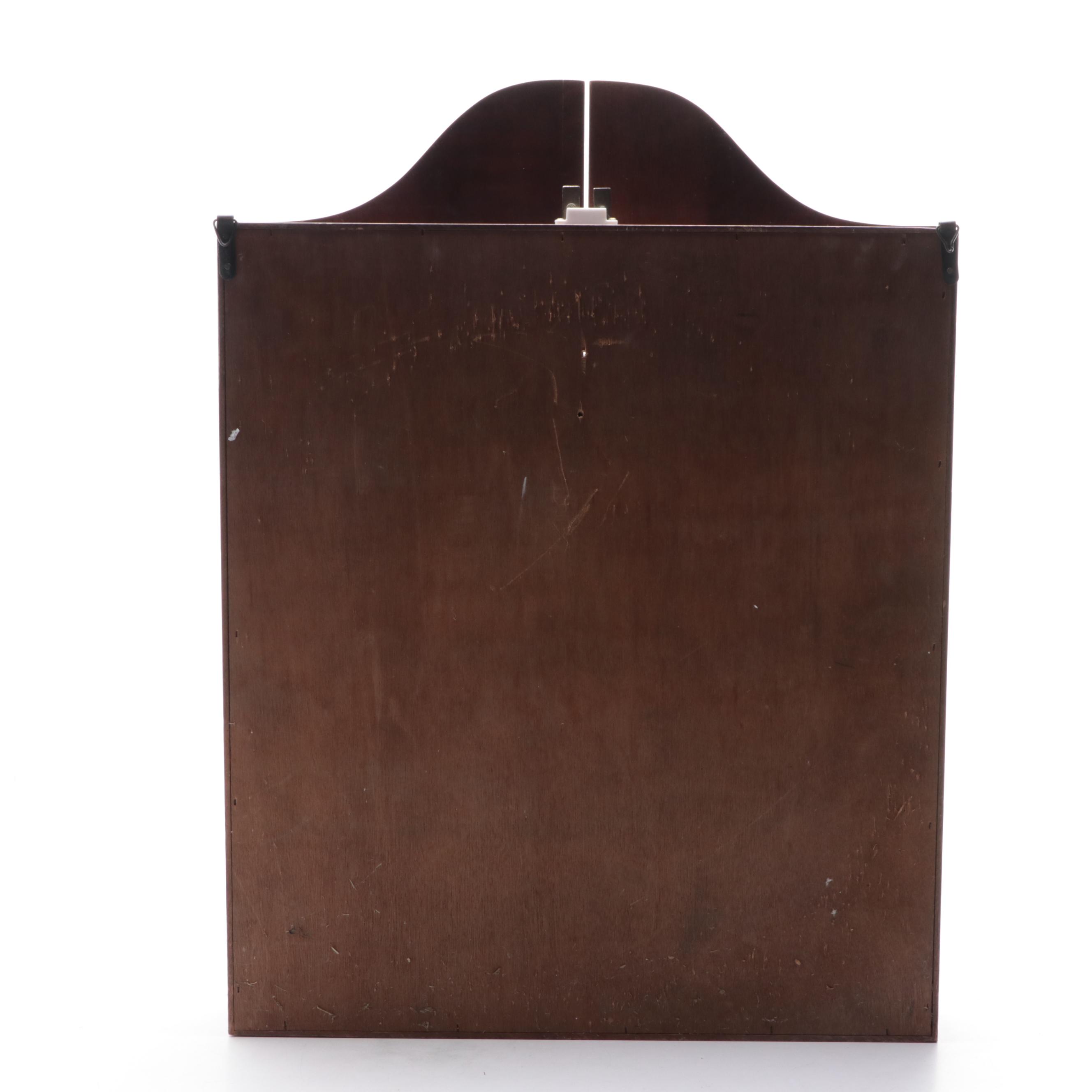 "Kings Head Pub & Lodging" Wooden Dartboard Cabinet