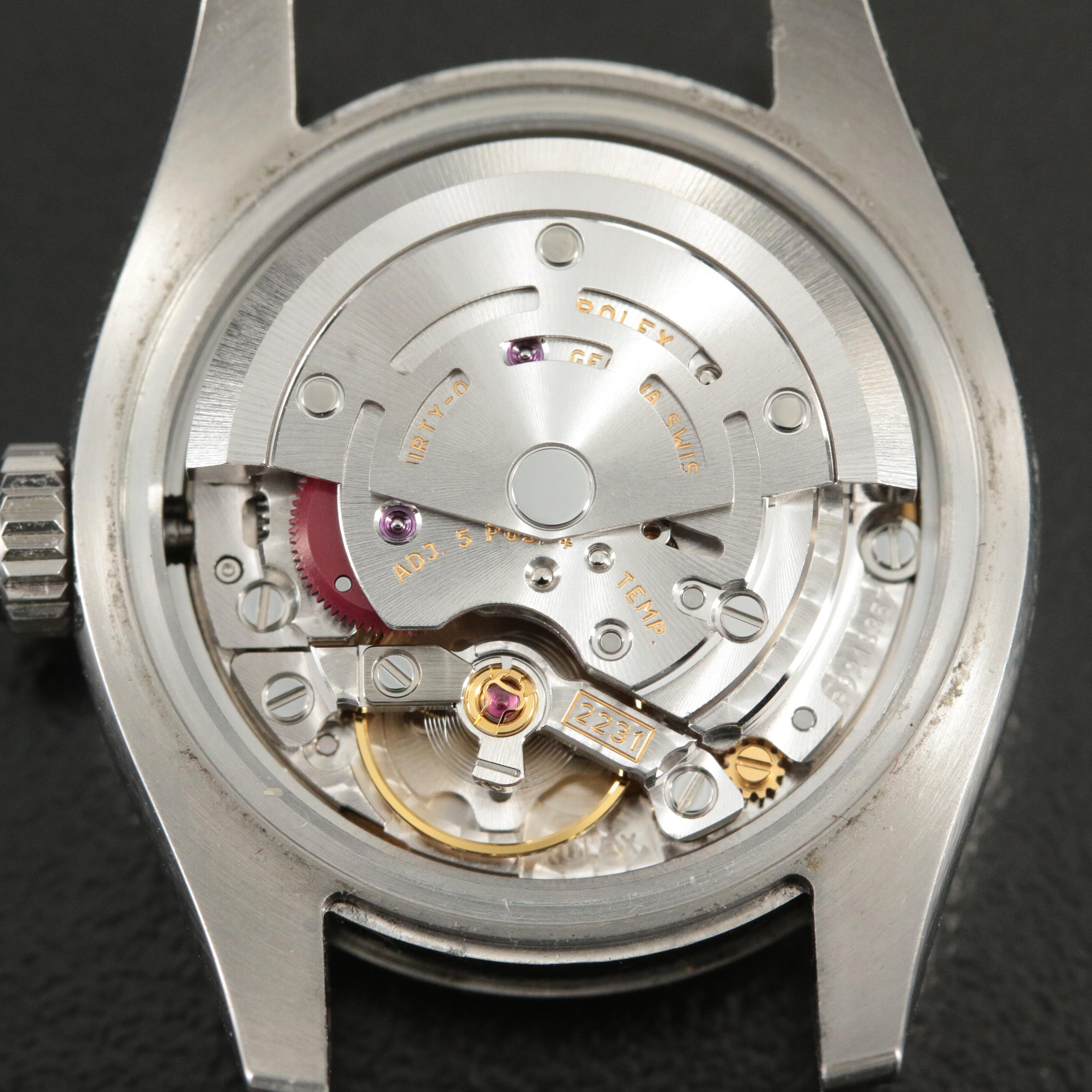 Rolex Oyster Perpetual Olive Green Dial Watch