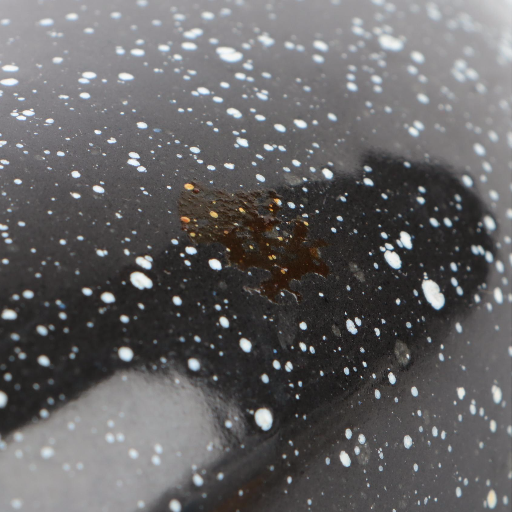 Wagner Covered Roaster with Other Speckled Black Enamel Roaster