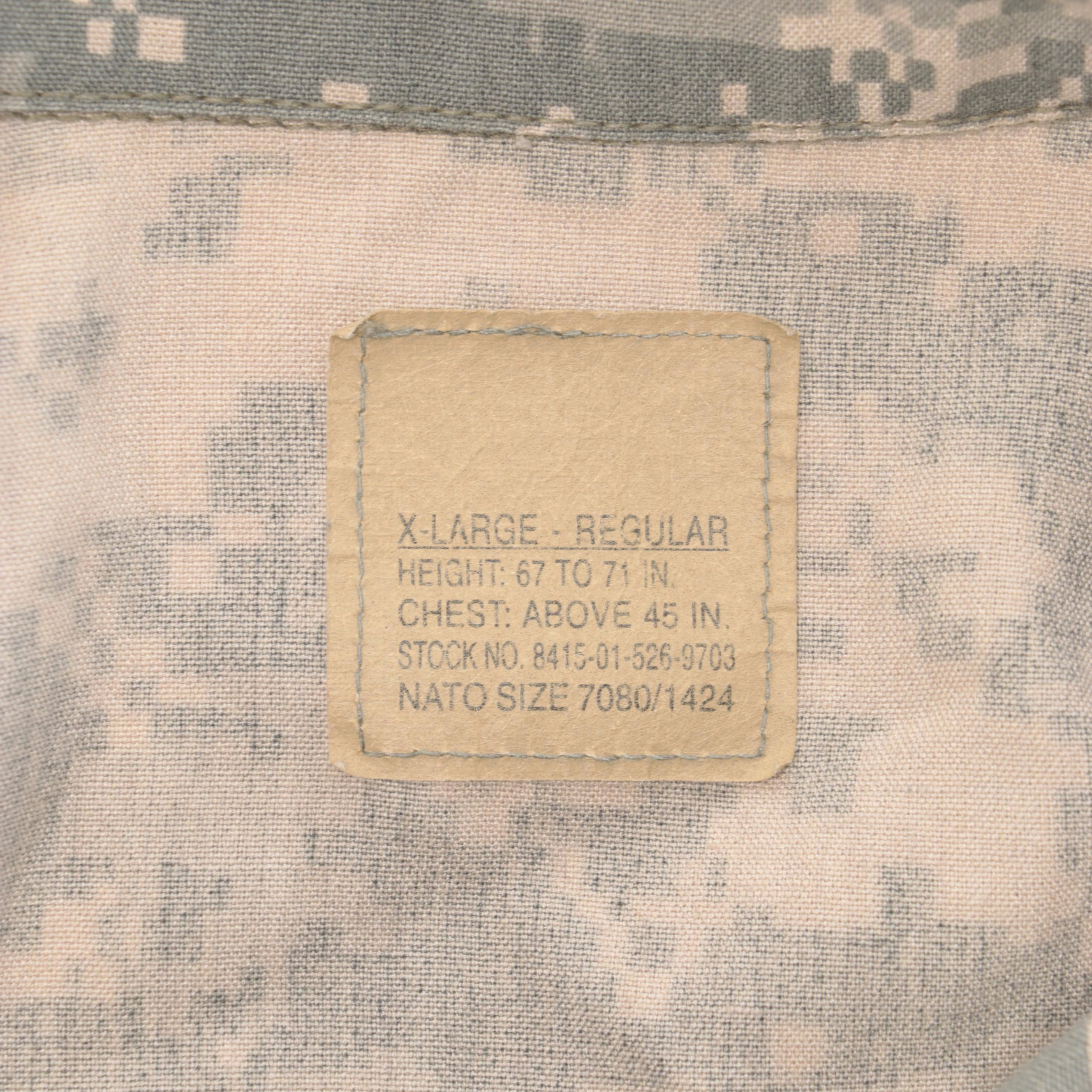 U. S. Army Universal Camouflage Pattern Uniform with Hats and Belts