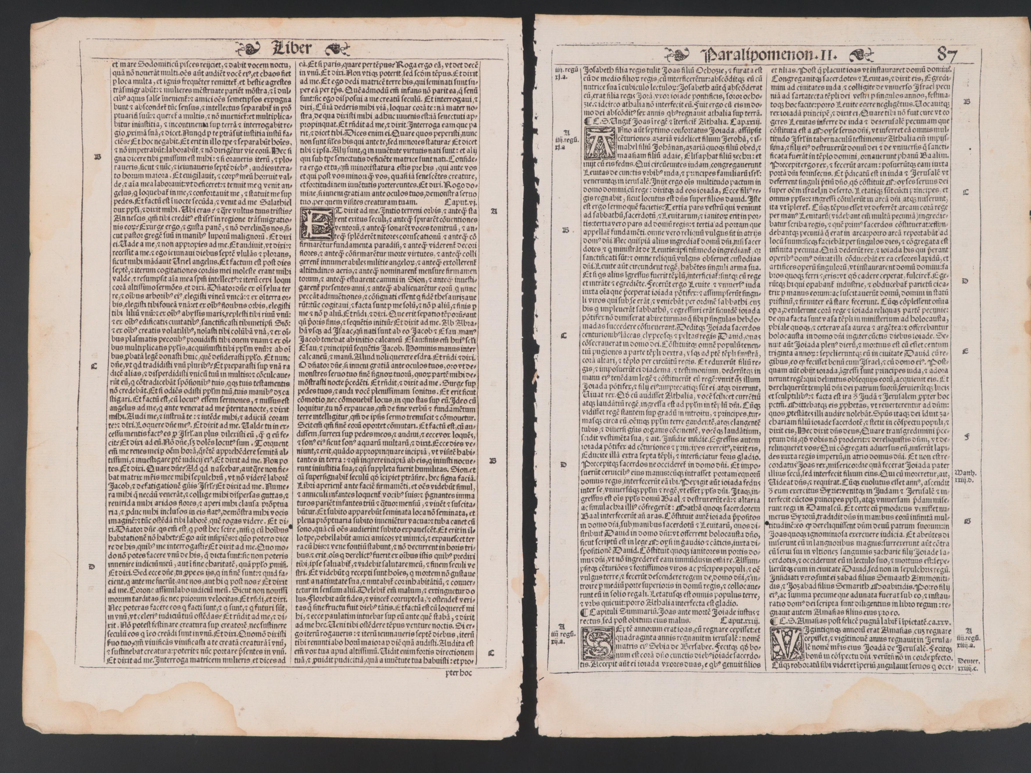 German and Latin Leaves, 16th Century and Later