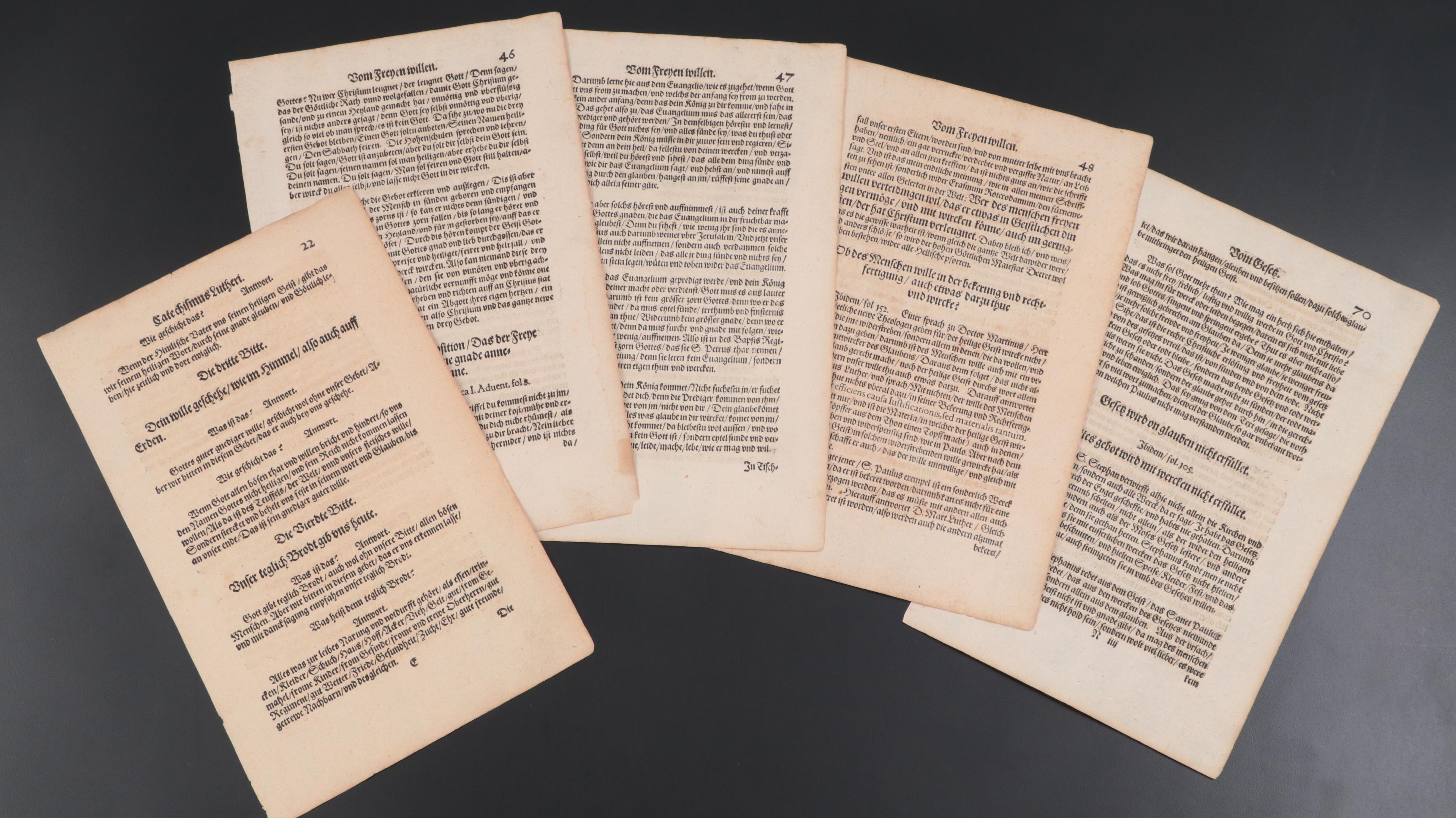 German and Latin Leaves, 16th Century and Later