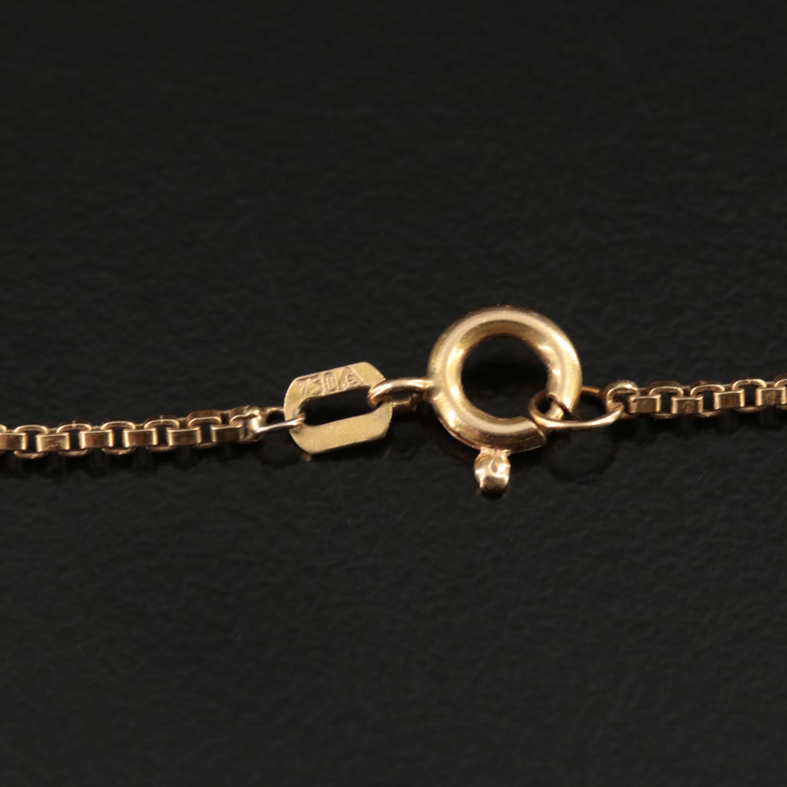 18K Box Chain Necklace