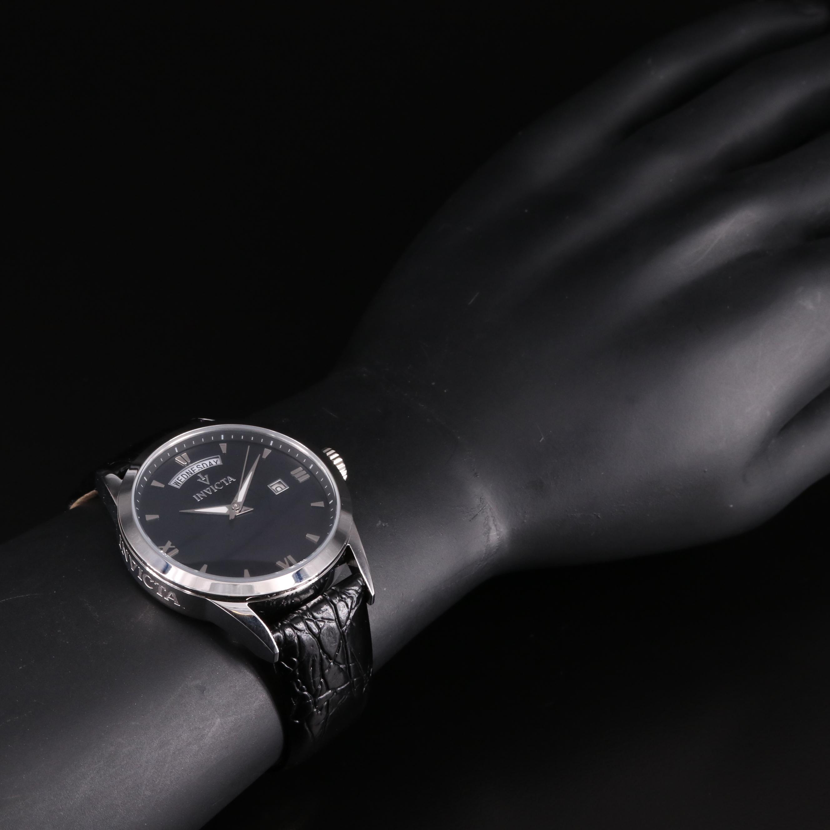 Invicta Black Mother-of-Pearl Quartz Watch