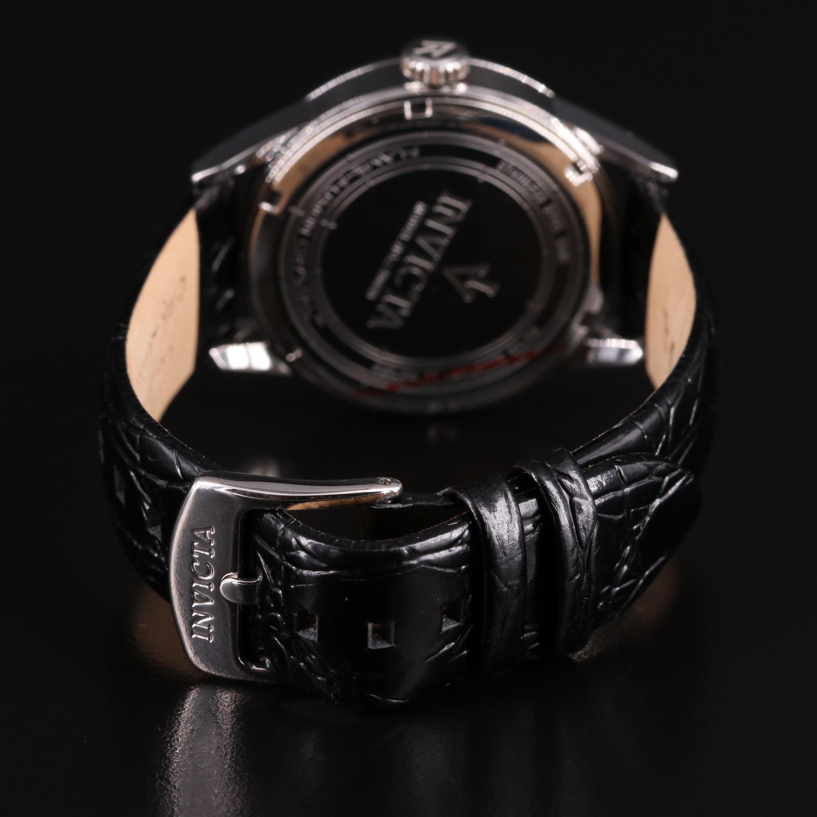 Invicta Black Mother-of-Pearl Quartz Watch