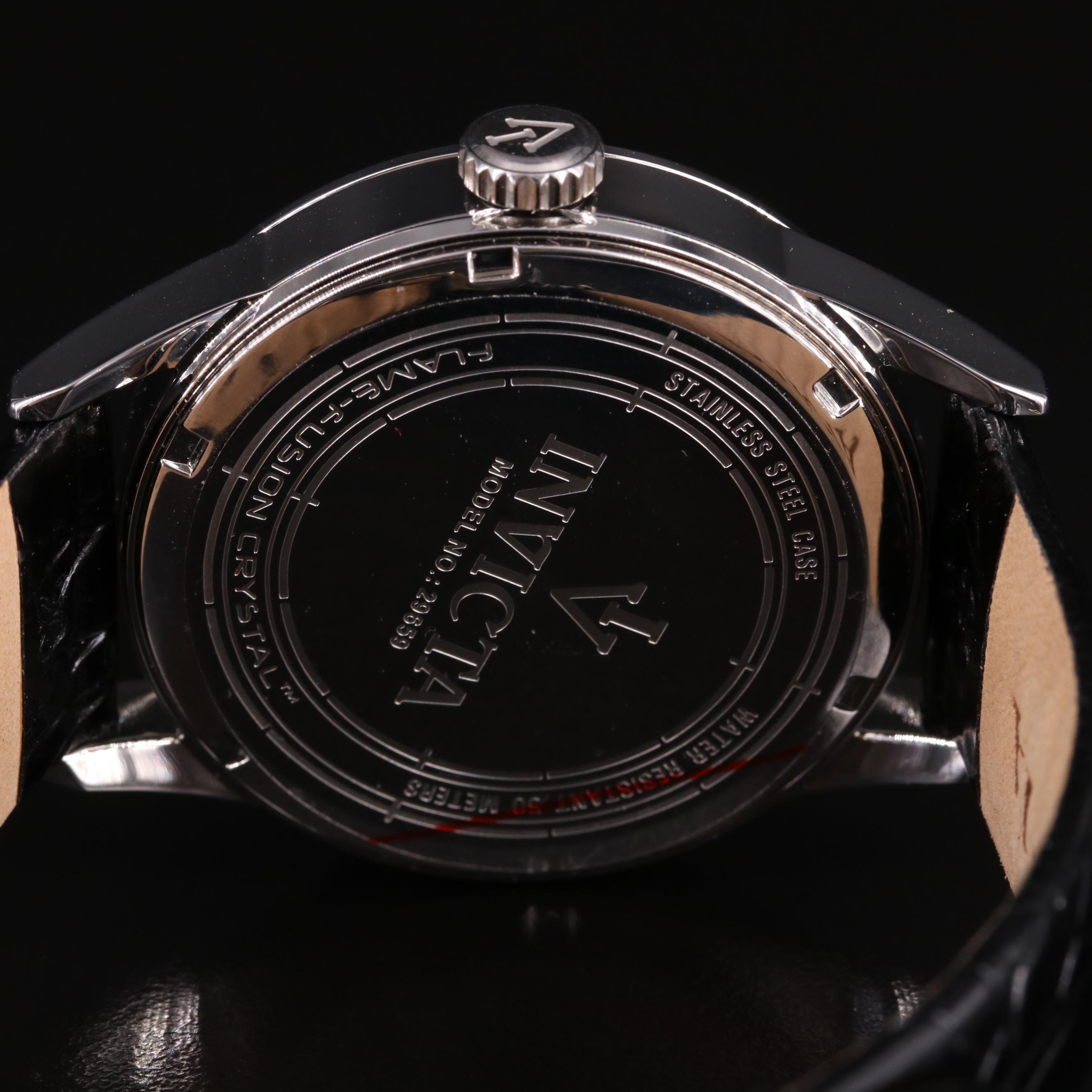 Invicta Black Mother-of-Pearl Quartz Watch