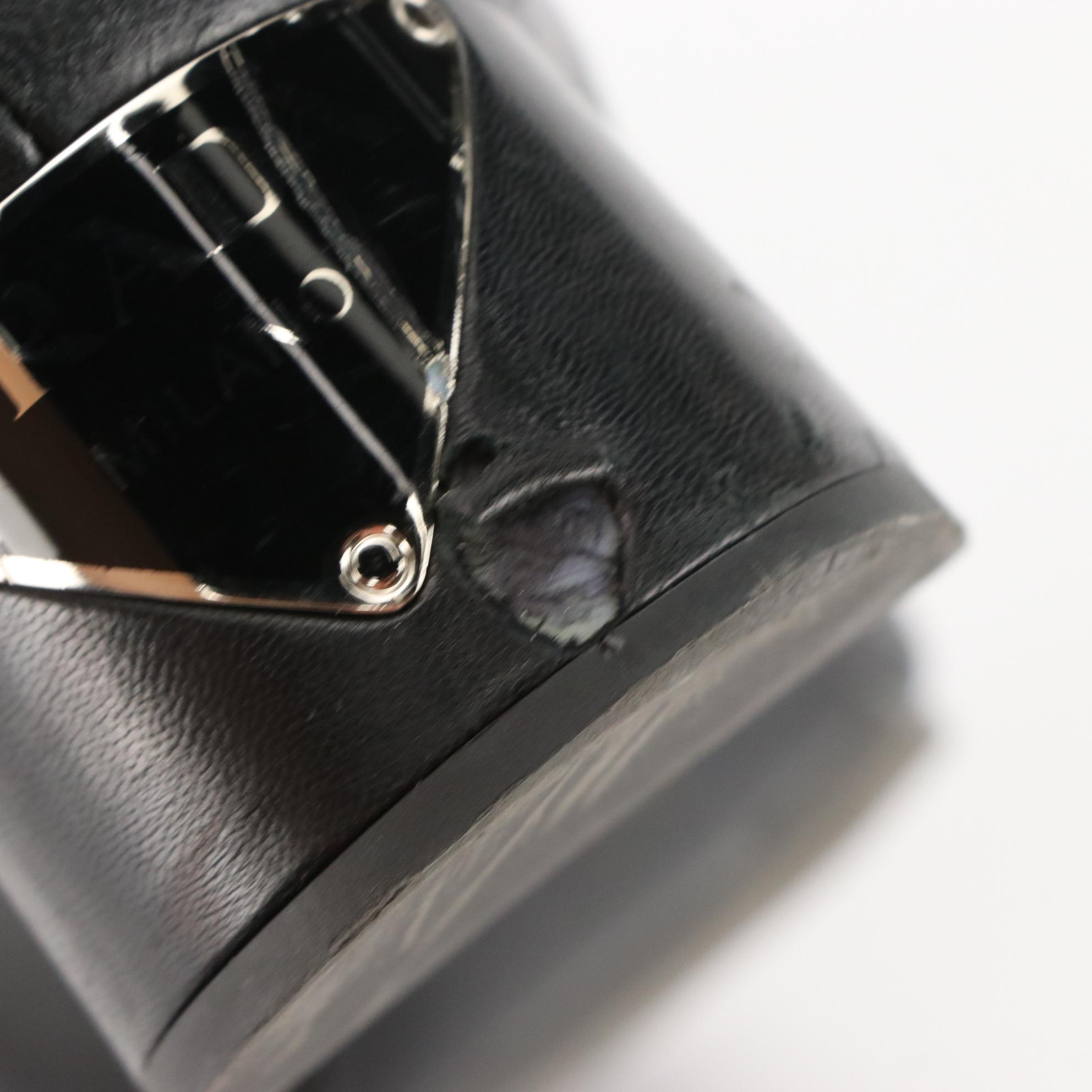 Prada Logo Ankle Boots in Black Lambskin Leather